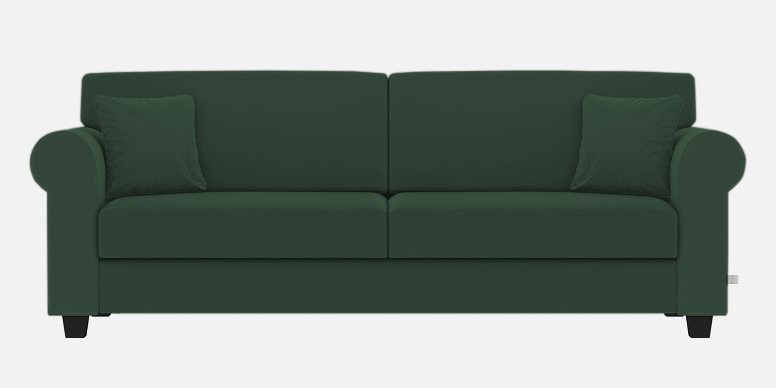 Numonk Velvet 3 Seater Sofa In Amazon Green Colour - Febonic Living