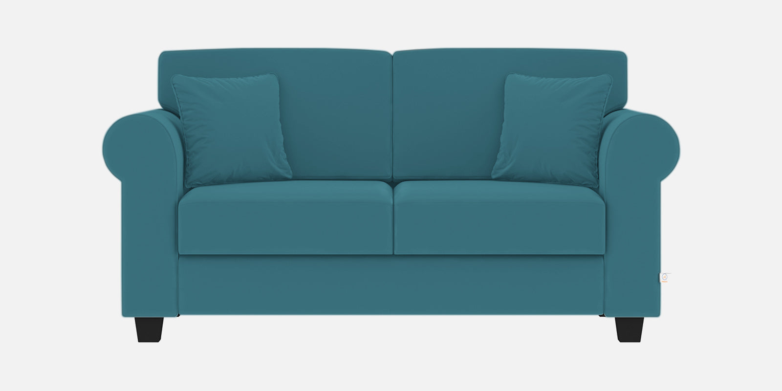 Numonk Velvet 2 Seater Sofa In Aqua Blue Colour - Febonic Living