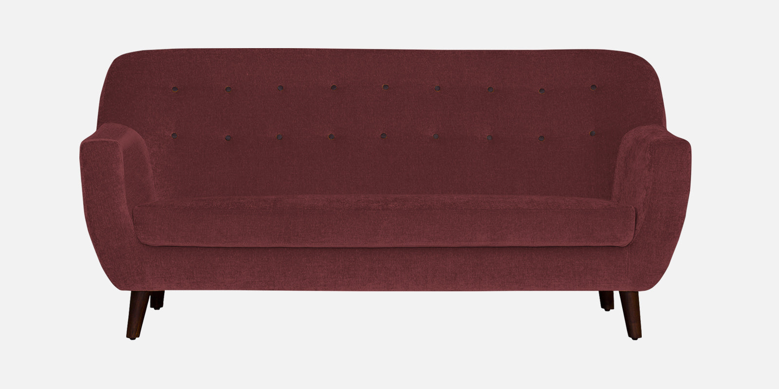 German Fabric 3 Seater Sofa In Blaze Red Colour - Febonic Living