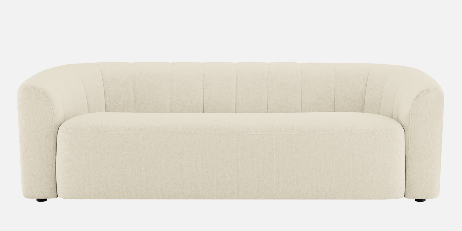 Mara Fabric 3 Seater Sofa In Ivory Cream Colour - Febonic Living