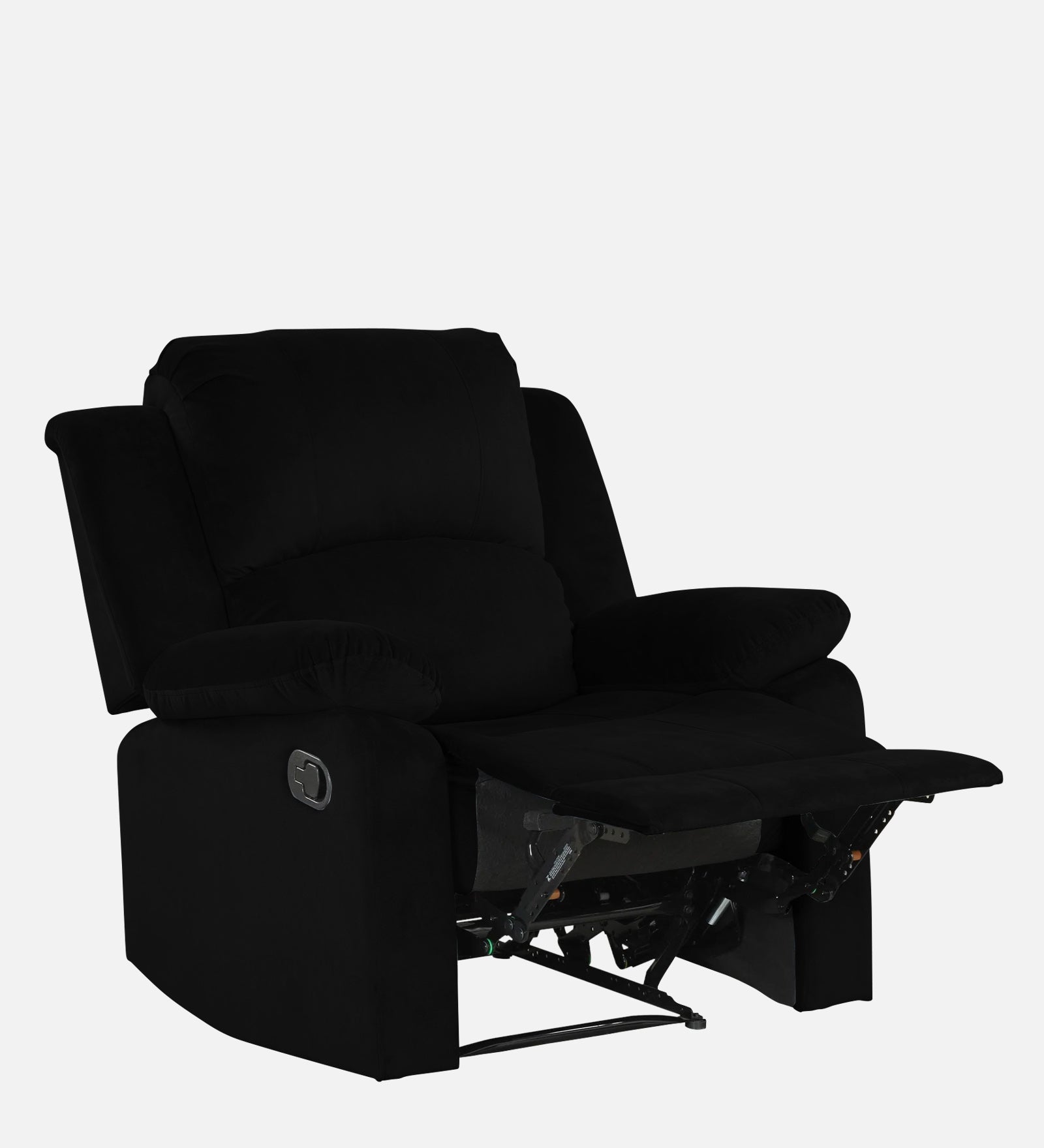 Lexi Fabric 1 Seater Motorized Recliner In Adam Black Colour - Febonic Living