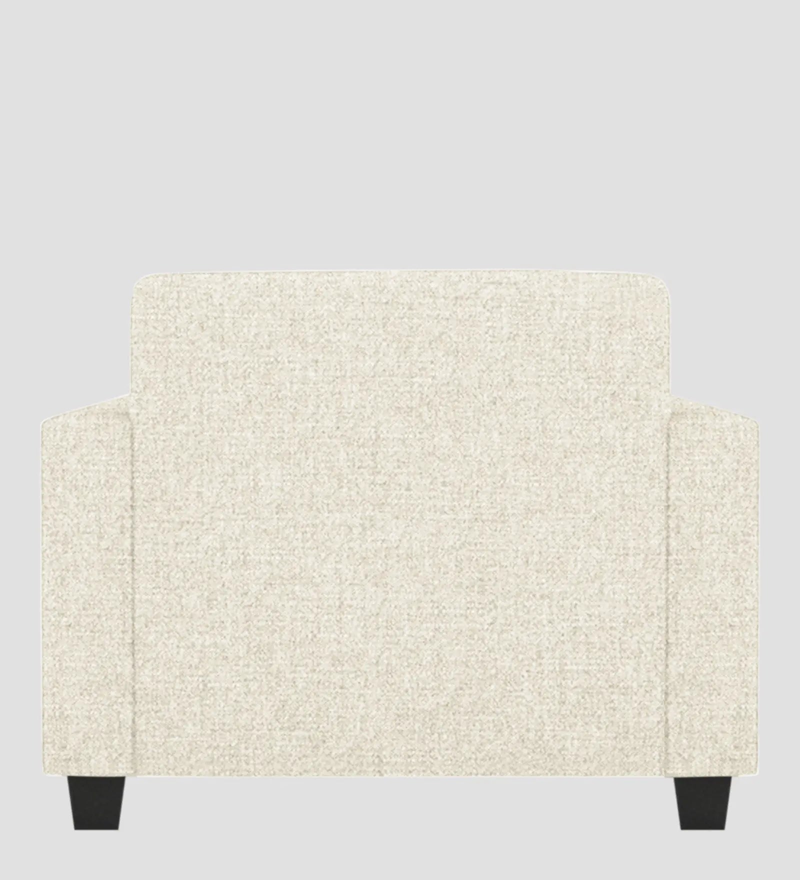 Lipu Fabric 1 Seater Sofa In Ivory Cream Colour Febonic Living
