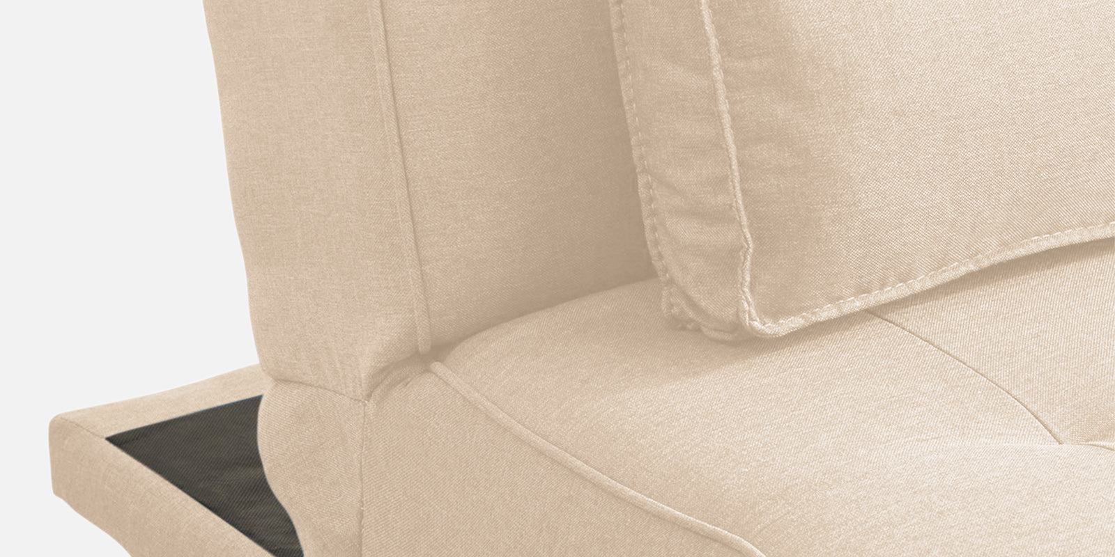 Jerry Fabric 3 Seater Convertible Sofa Cum Bed In Woom Beige Colour - Febonic Living