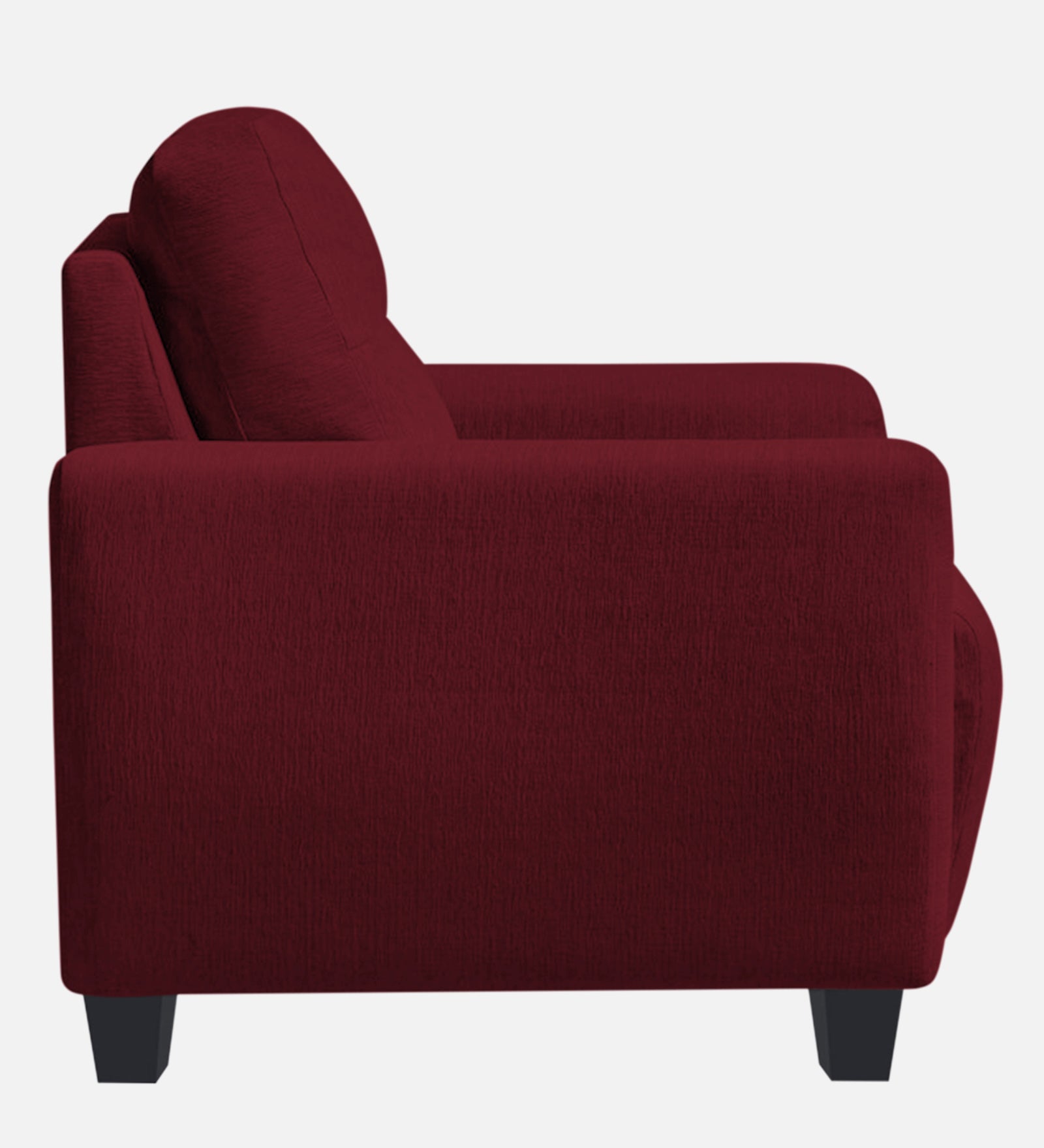 Bakadi Fabric 1 Seater Sofa In Blood Maroon Colour - Febonic Living