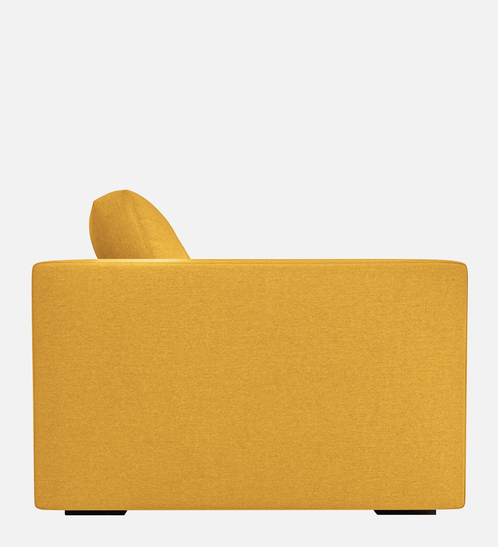 Messy Fabric 1 Seater Sofa In Bold Yellow Colour - Febonic Living