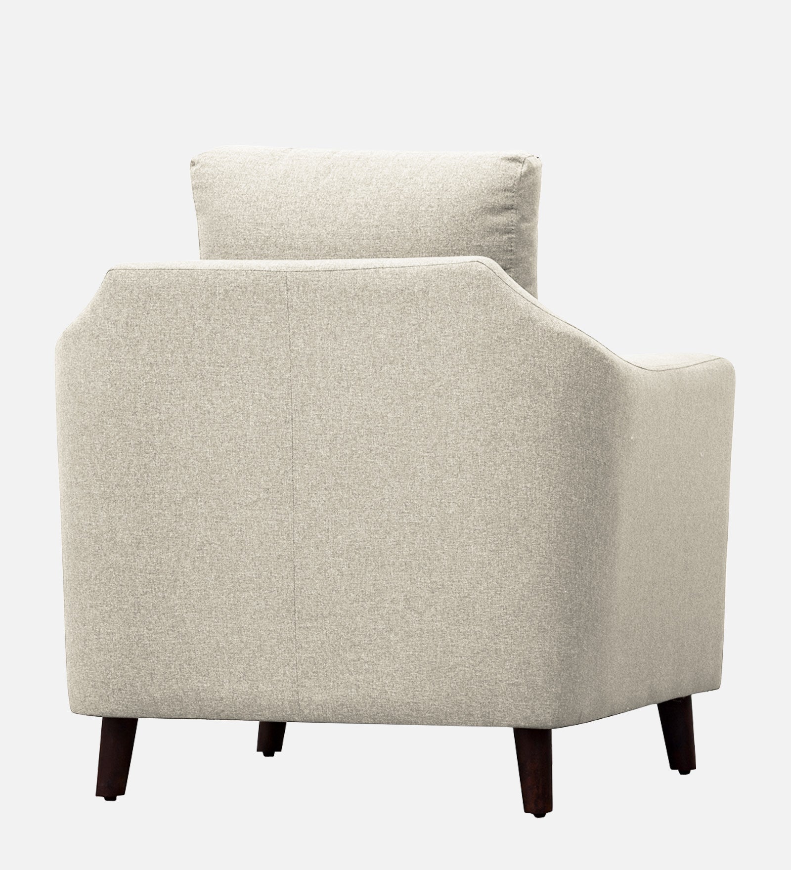 Kevin Fabric 1 Seater Sofa In Ivory Cream Colour - Febonic Living