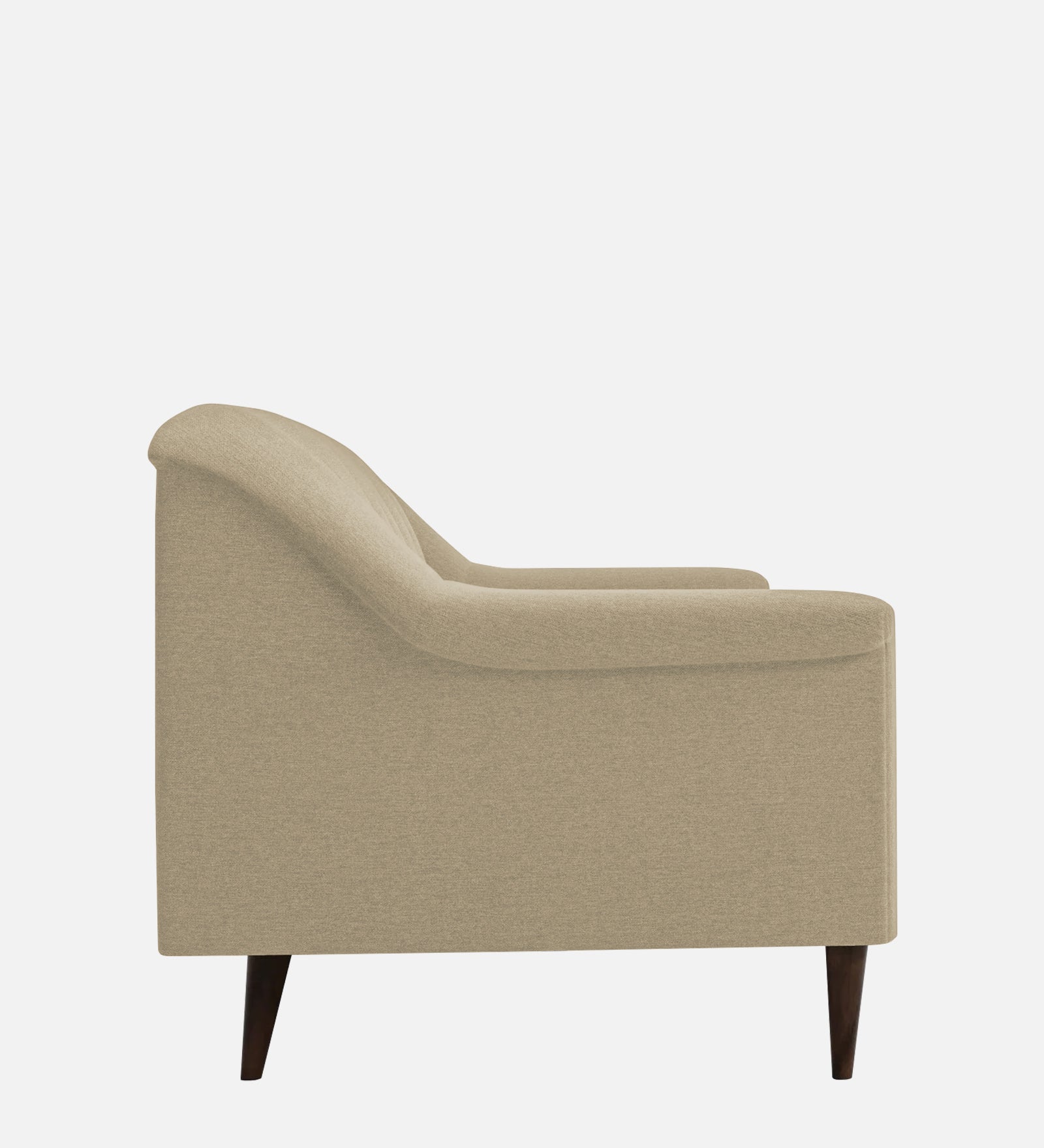 Homer Fabric 1 Seater Sofa In Honey Beige Colour - Febonic Living