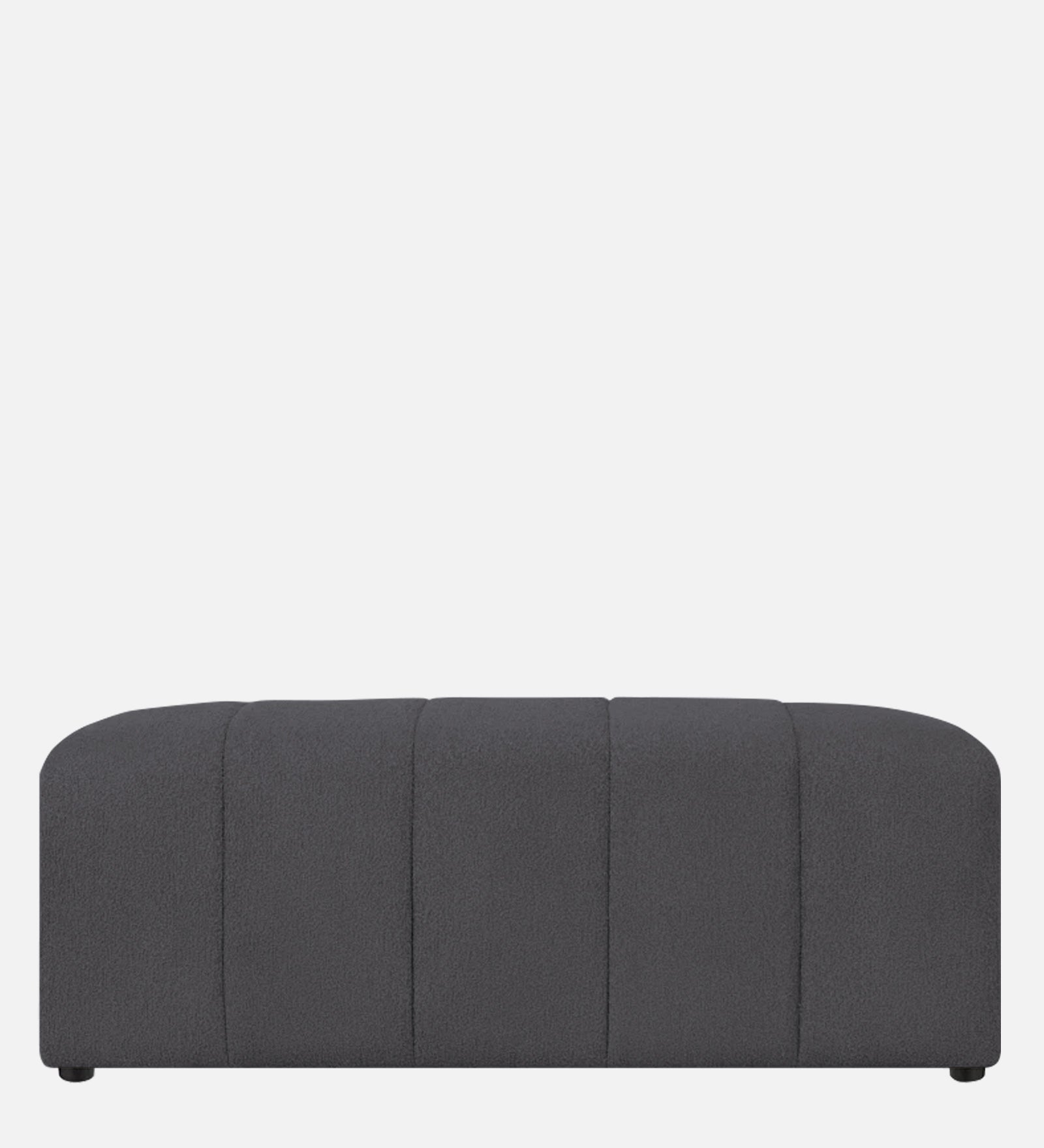 Rexi Boucle Fabric Bench In Avio Grey Colour - Febonic Living