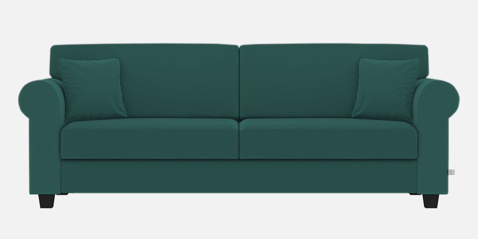 Numonk Velvet 3 Seater Sofa In Pine green Colour - Febonic Living