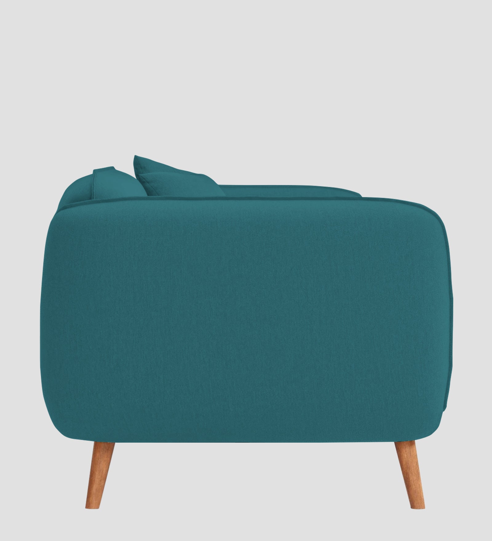 Zia Fabric 1 Seater Sofa In Water Blue Colour - Febonic Living