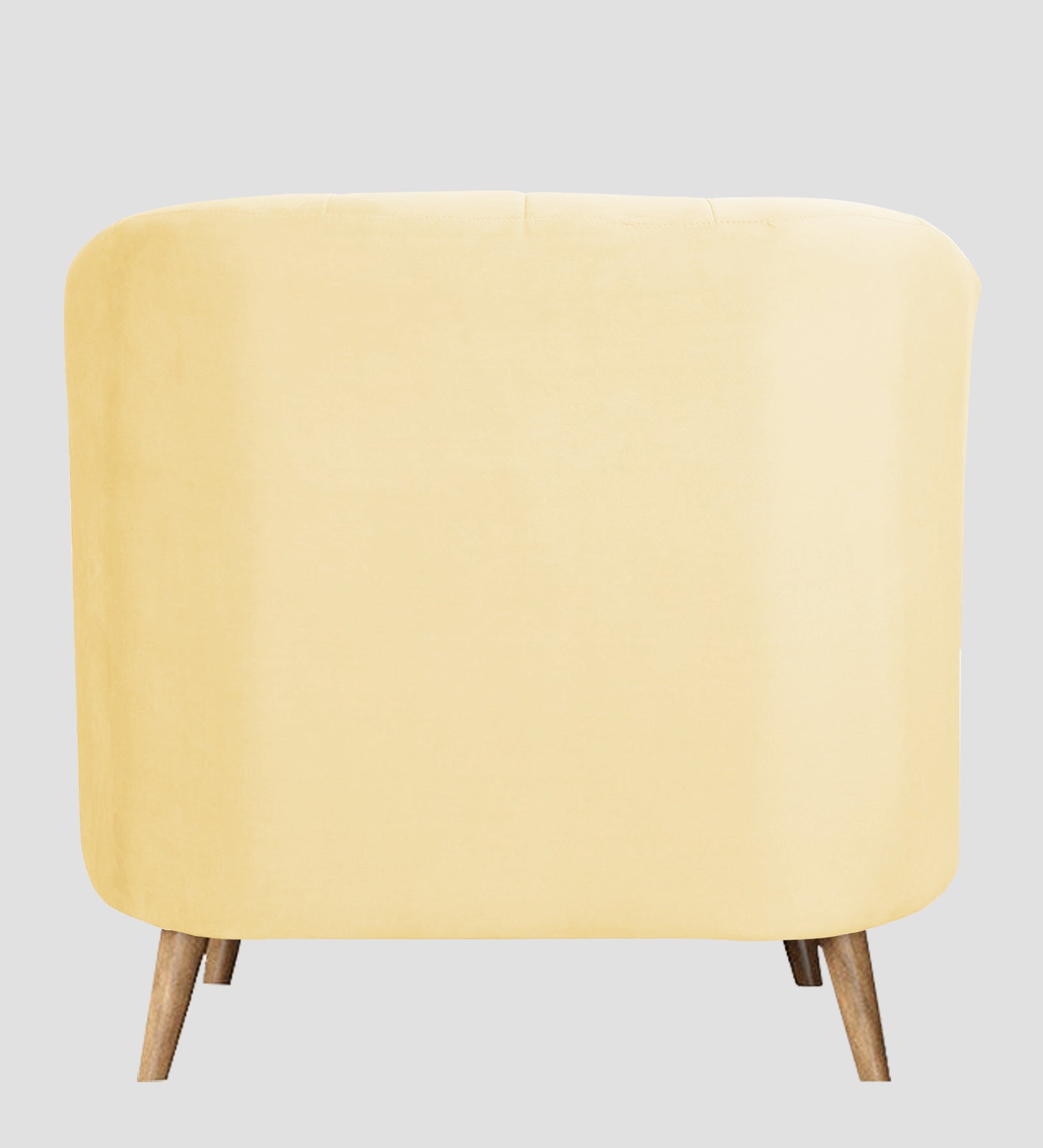 Kaylee Velvet 1 Seater Sofa In Sandy Beige Colour - Febonic Living