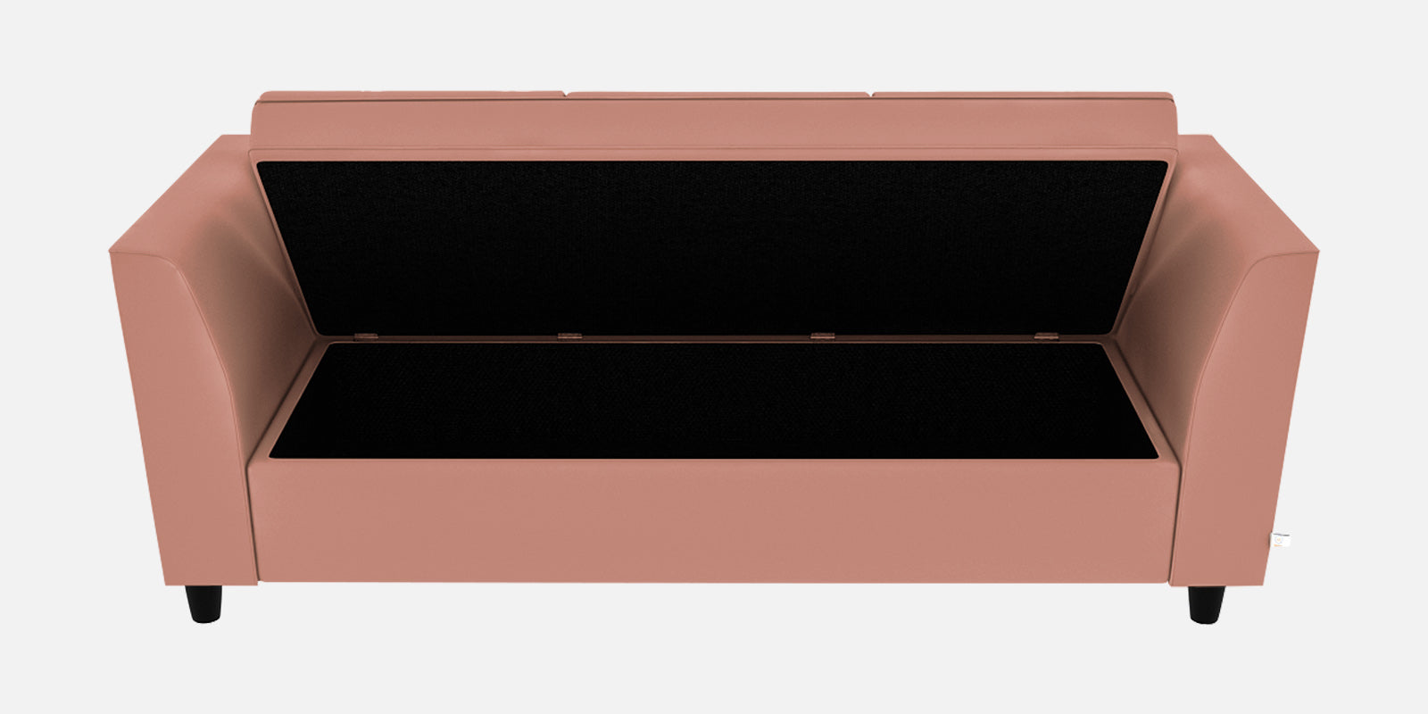 Bristo Velvet 3 Seater Sofa In Blush Pink Colour With Storage - Febonic Living