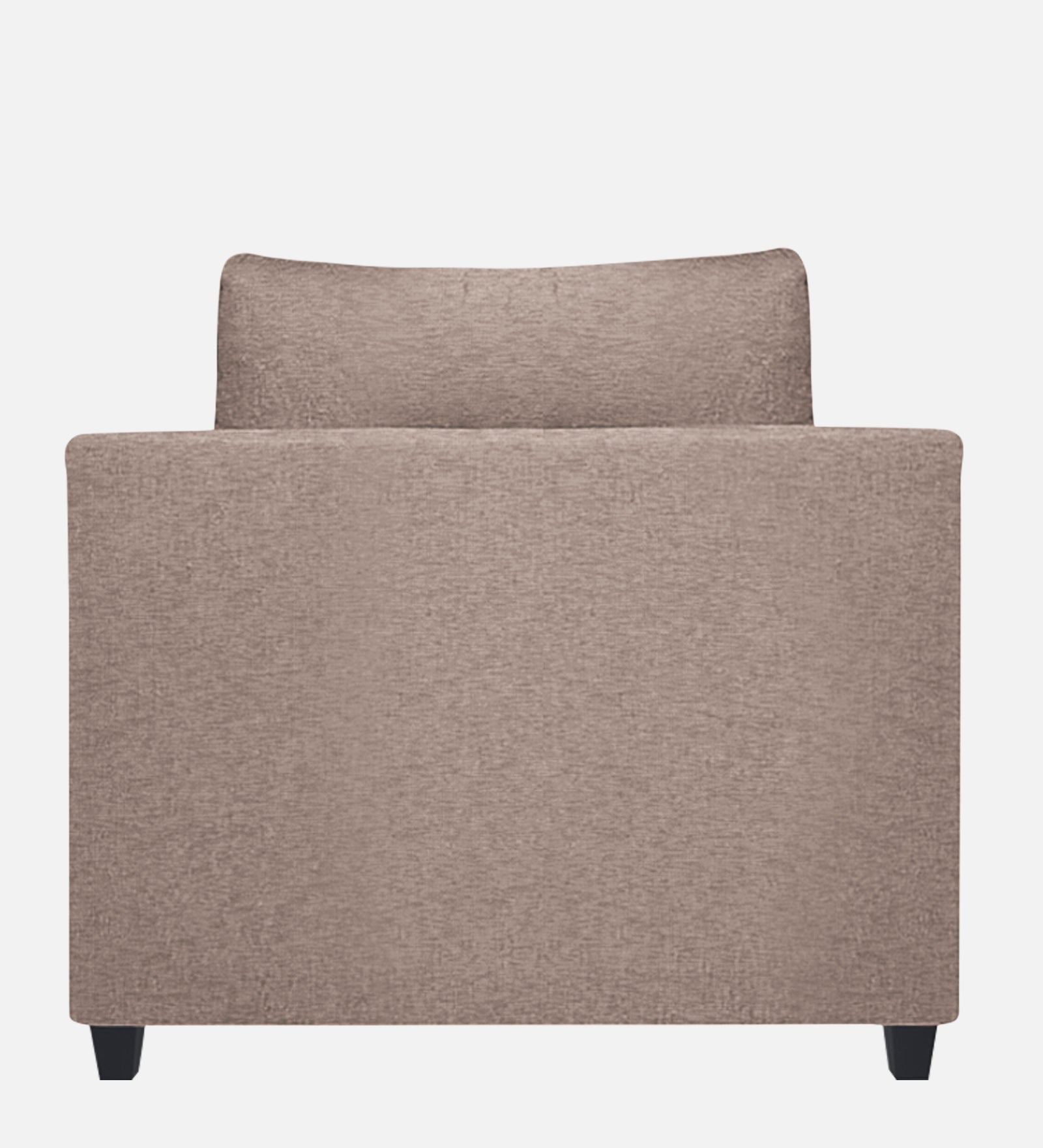 Nuska Fabric 1 Seater Sofa in Kadhi Beige Colour