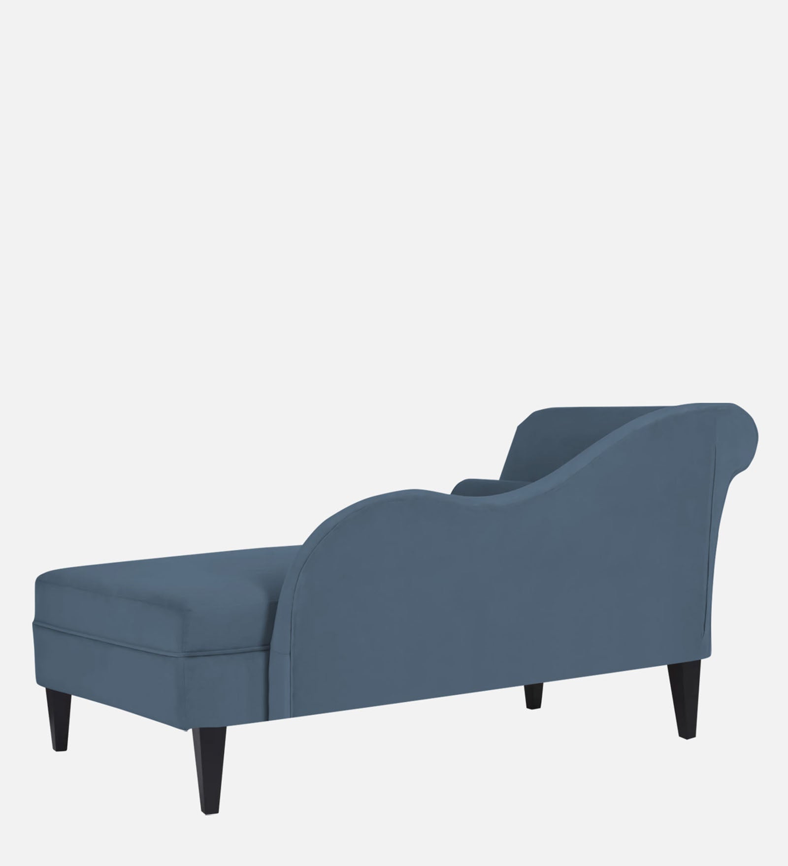 Rana Velvet LHS Chaise Lounger In Oxford Blue Colour - Febonic Living