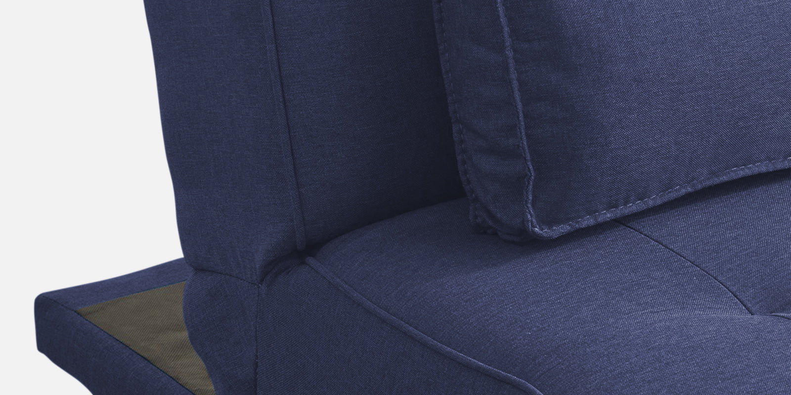 Jerry Fabric 3 Seater Convertible Sofa Cum Bed In Slate Blue Colour - Febonic Living