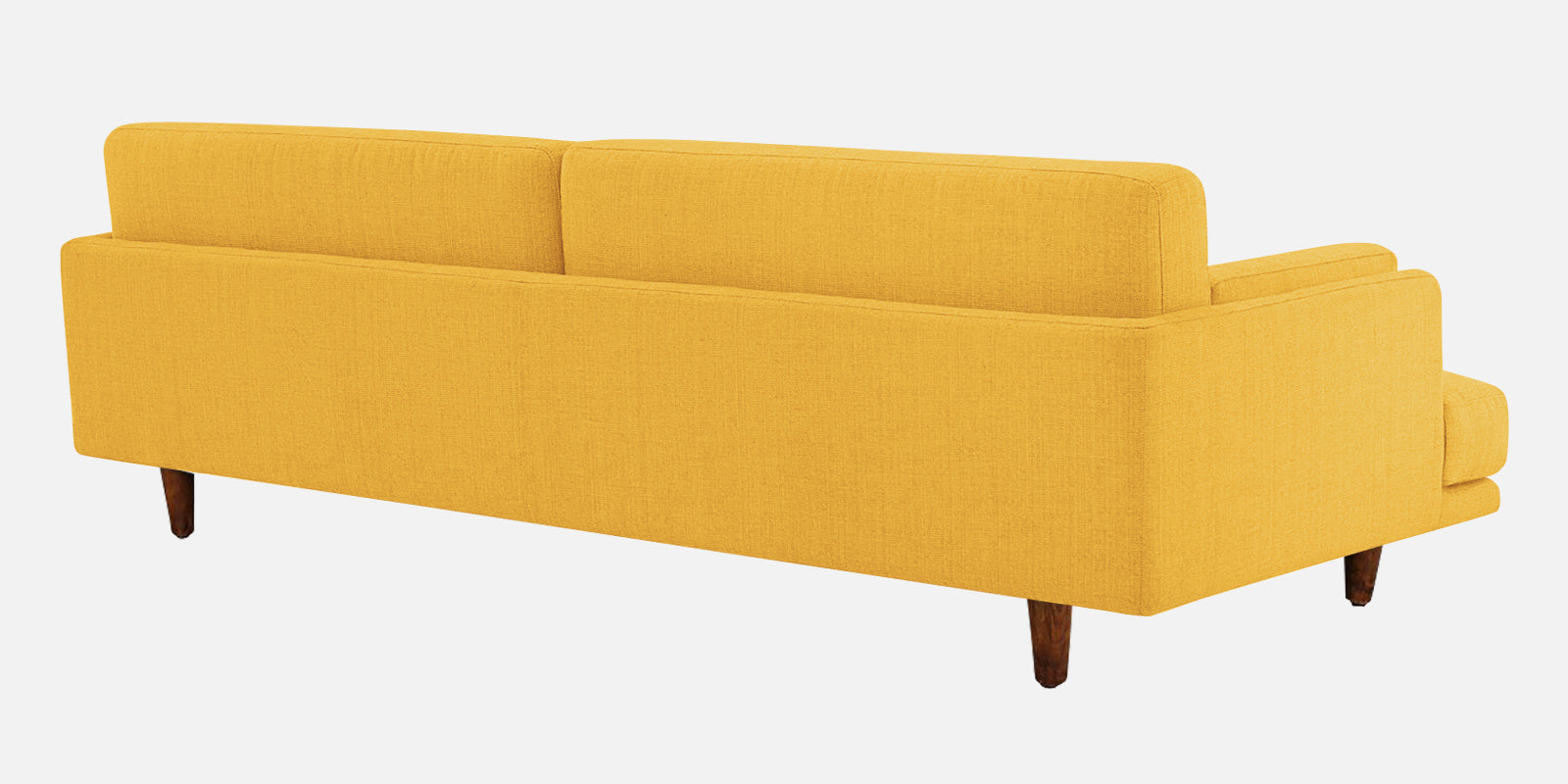 Ricky Fabric 3 Seater Sofa In Bold Yellow Colour - Febonic Living