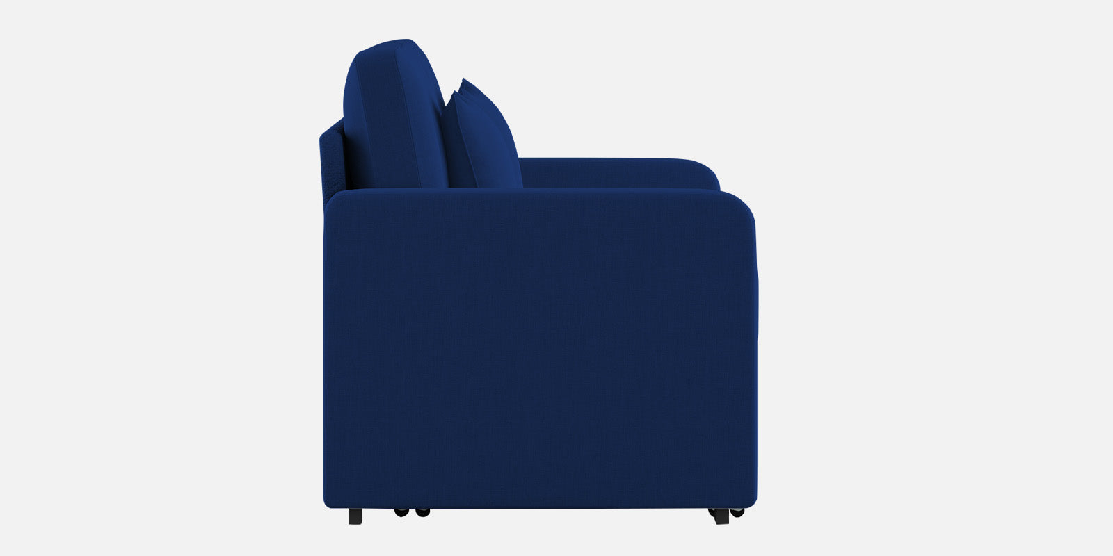 Rocky Fabric 3 Seater Pull Out Sofa Cum Bed In Royal Blue Colour With Storage - Febonic Living