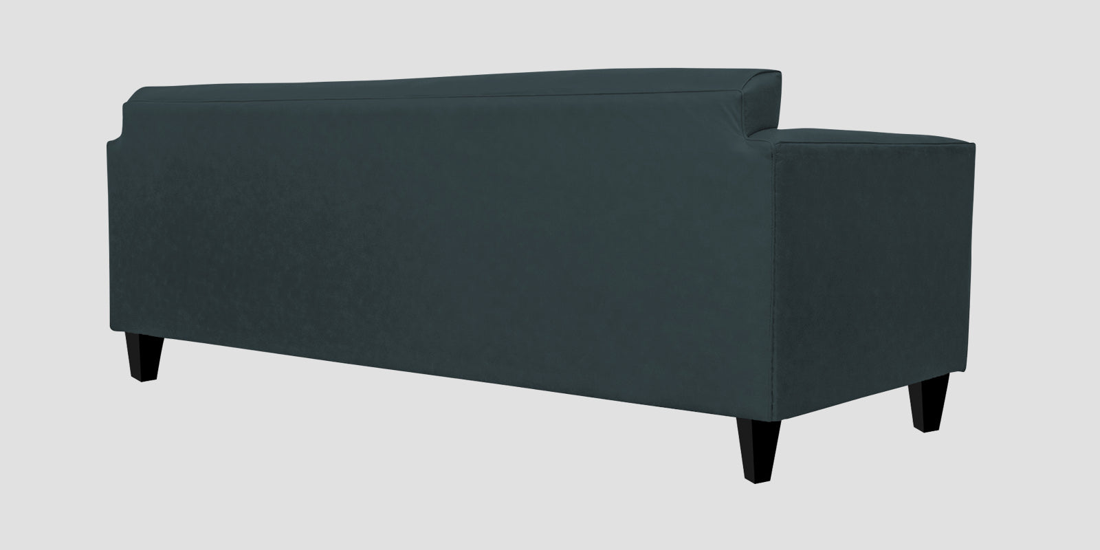 Convi Leatherette 3 Seater Sofa In Steel Blue Colour - Febonic Living