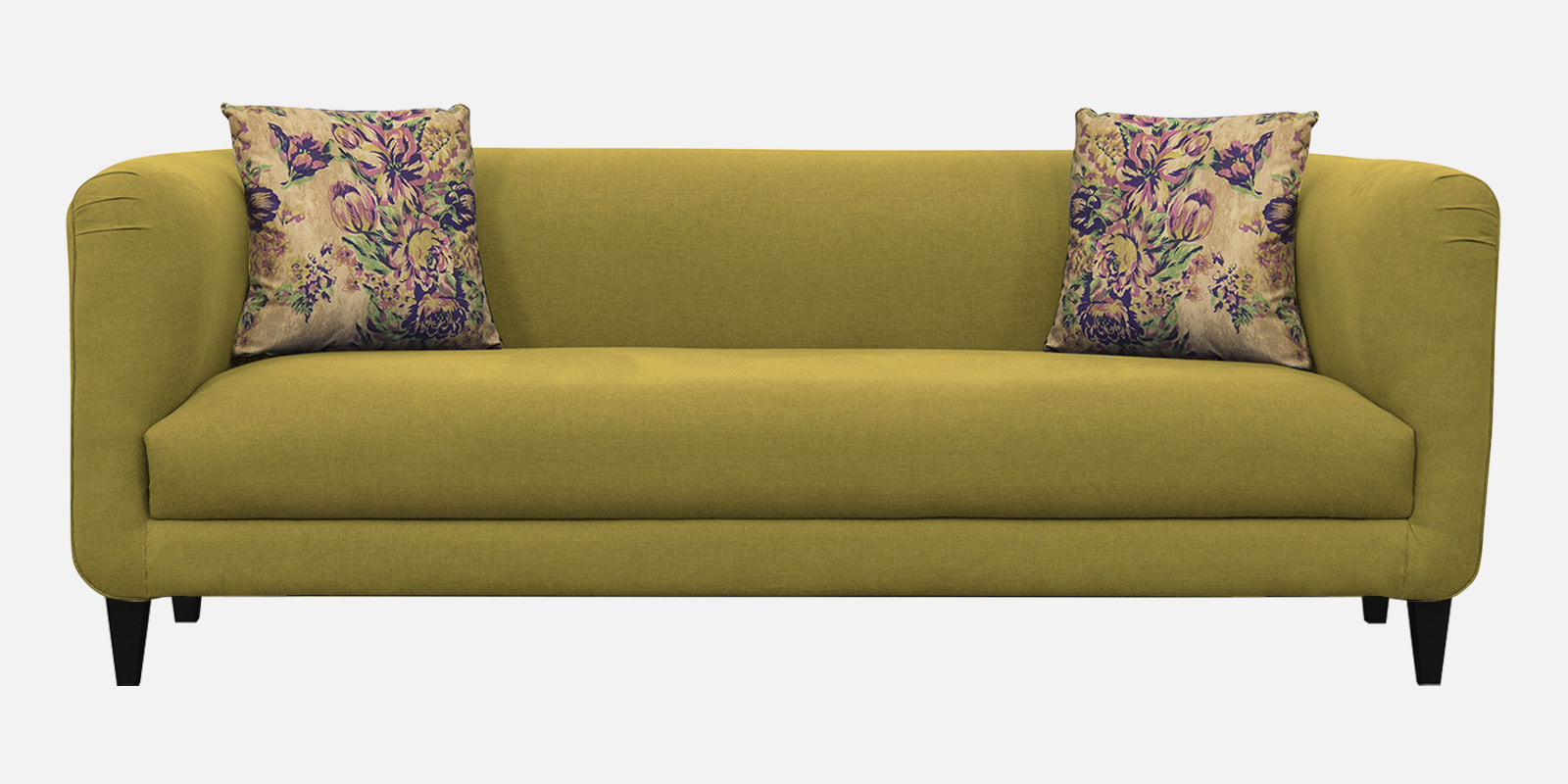 Niki Fabric 3 Seater Sofa In Parrot Green Colour - Febonic Living