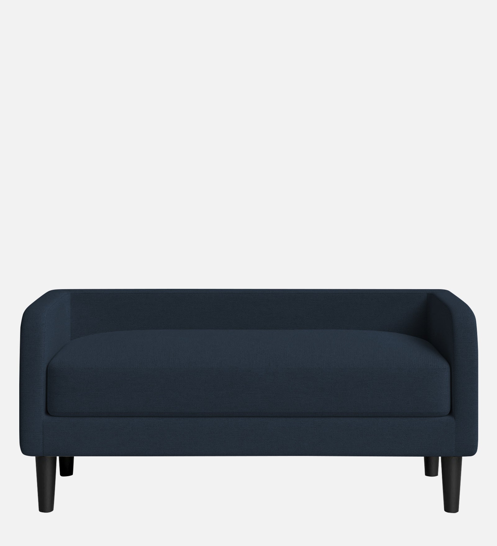 Maya Fabric Bench In Denim Blue Colour - Febonic Living