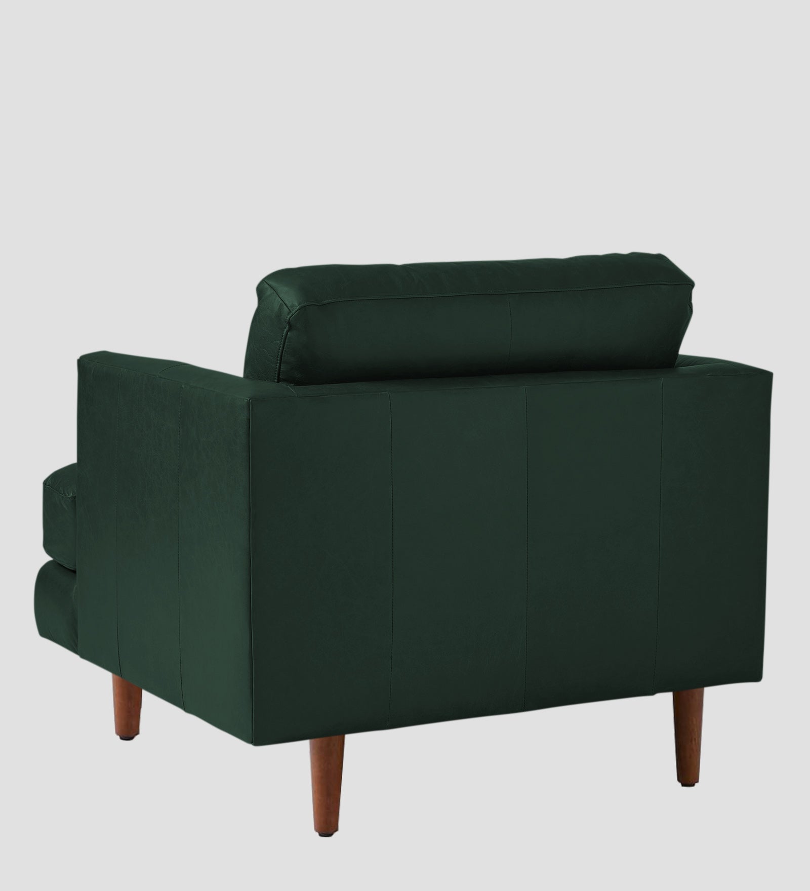 Sterio Leatherette 1 Seater Sofa In Basil Green Colour - Febonic Living