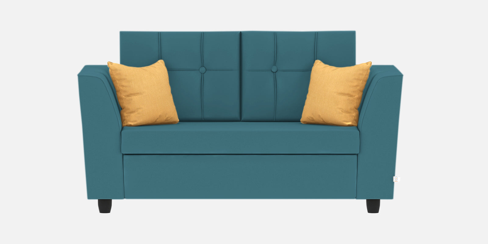 Nestin Velvet 2 Seater Sofa In Aqua Blue Colour - Febonic Living