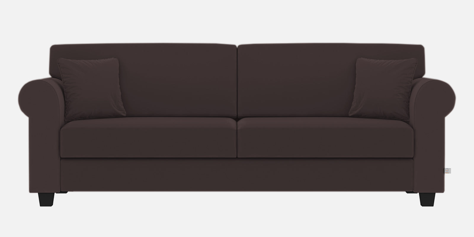 Numonk Velvet 3 Seater Sofa In Mocha Brown Colour - Febonic Living