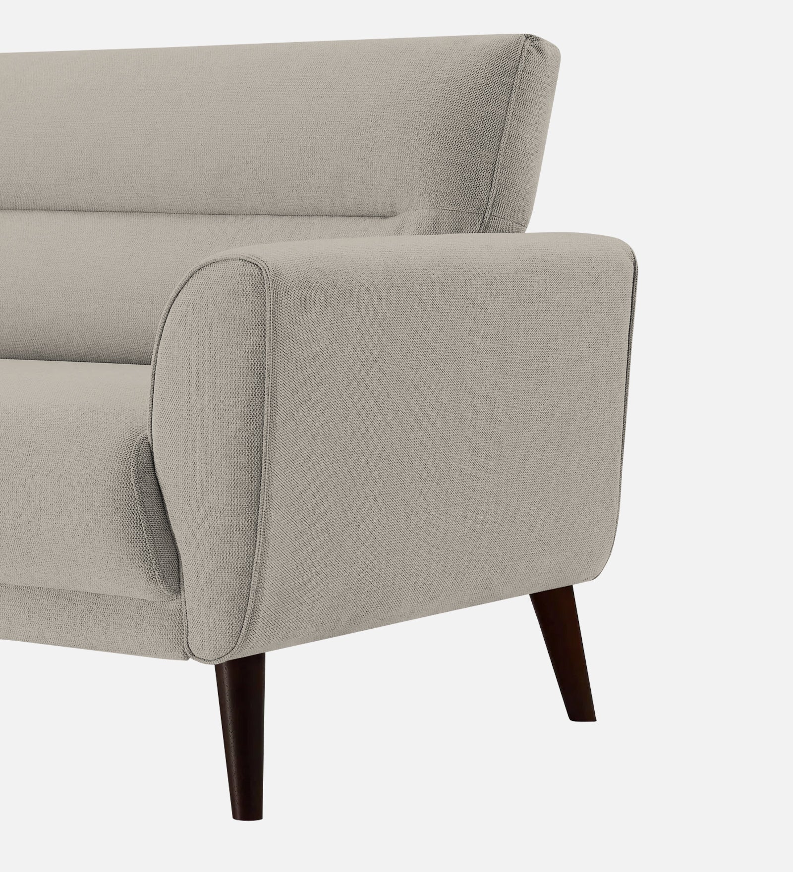 Castro Fabric 1 Seater Sofa In Ash Grey Colour - Febonic Living