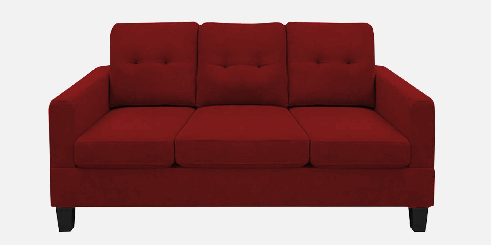 Thomas Fabric 3 Seater Sofa In Blood Maroon Colour - Febonic Living