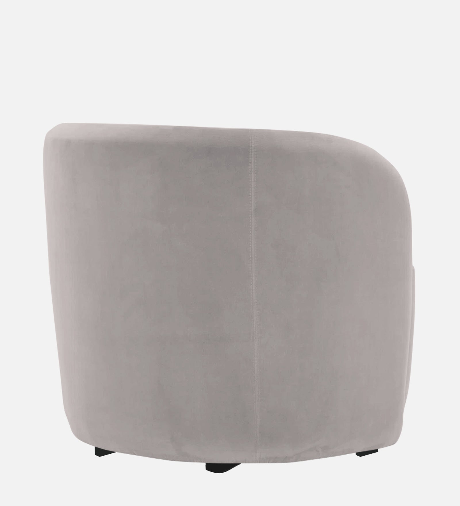 Lucky Velvet Wing Chair In Pearl Grey Colour - Febonic Living
