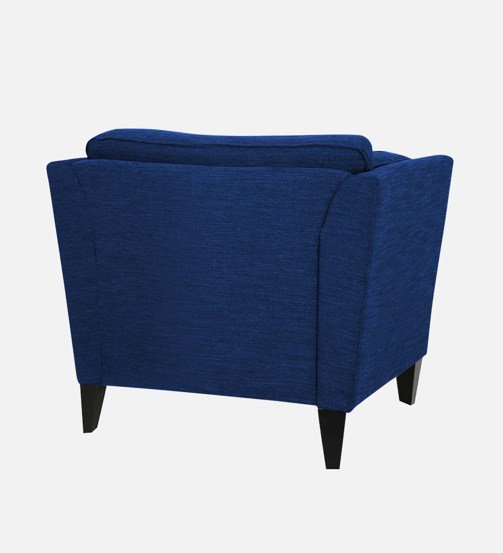 Nigar Fabric 1 Seater Sofa In Royal Blue Colour - Febonic Living