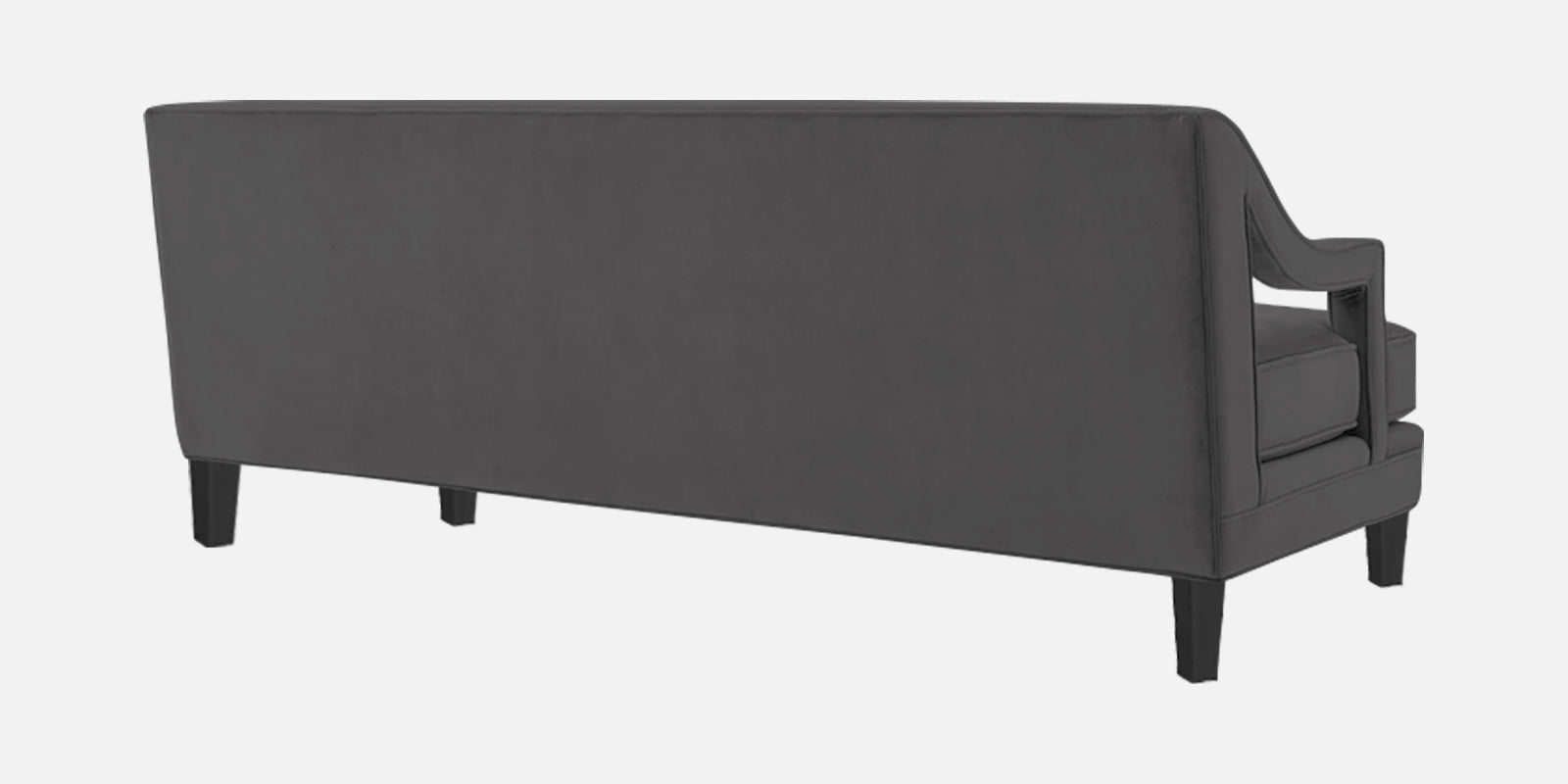 Daffy Velvet 3 Seater Sofa In Davy Grey Colour - Febonic Living