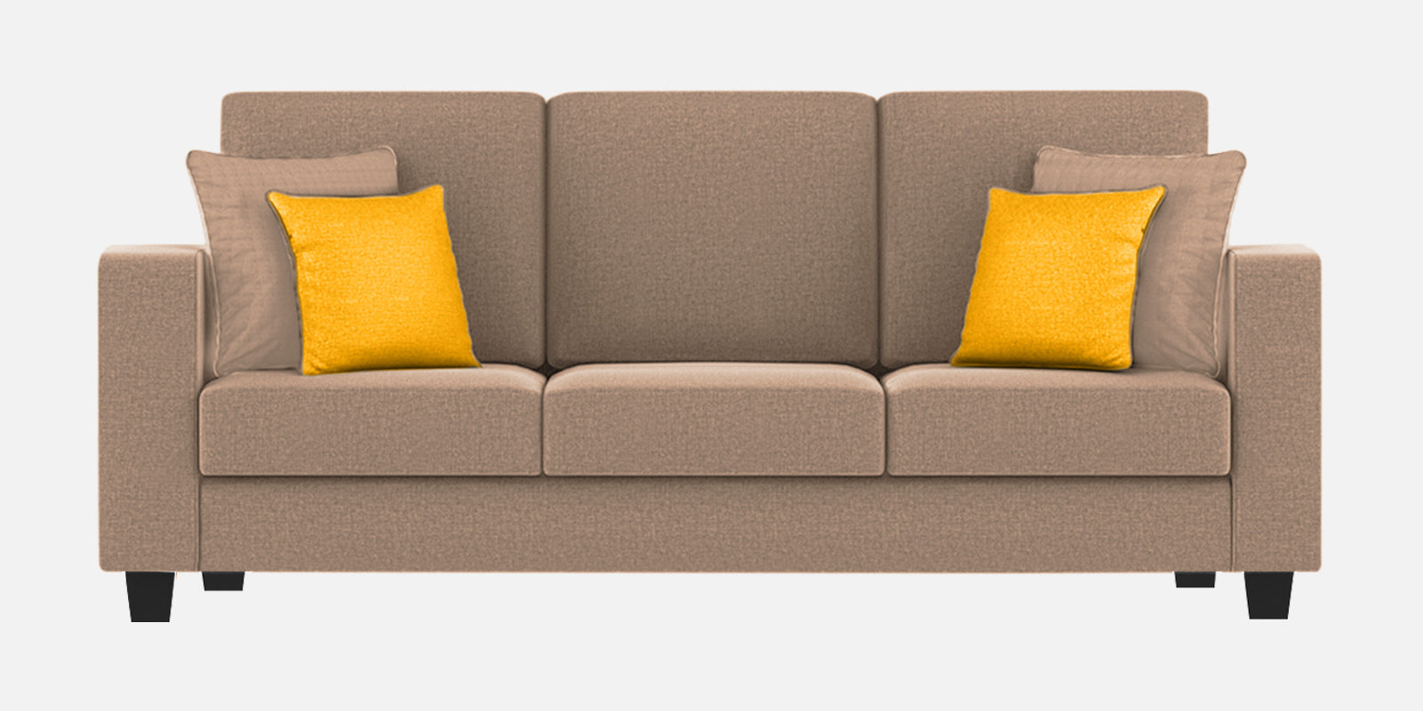 Nabi Fabric 3 Seater Sofa In Cookie Beige Colour - Febonic Living