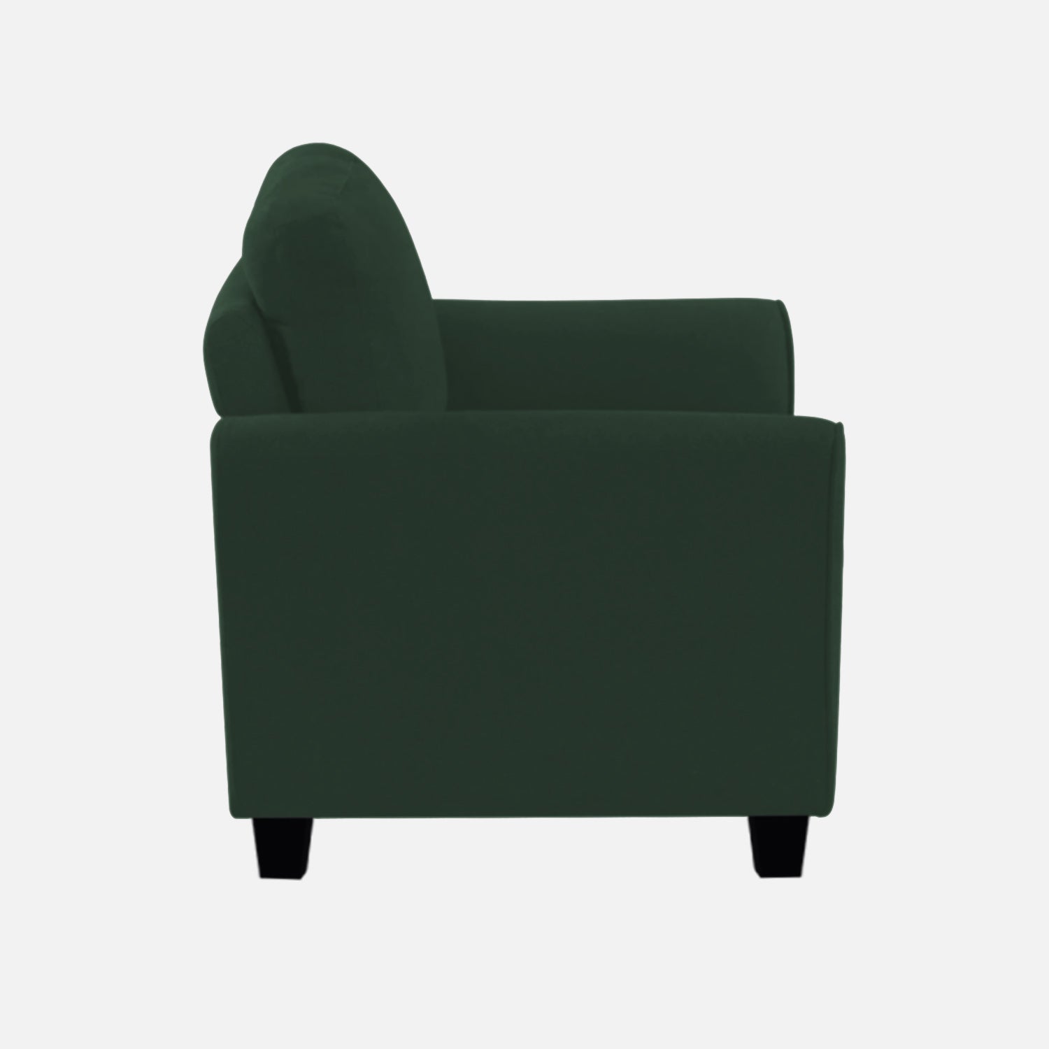 Daroo Velvet 1 Seater Sofa In Amazon Green Colour - Febonic Living