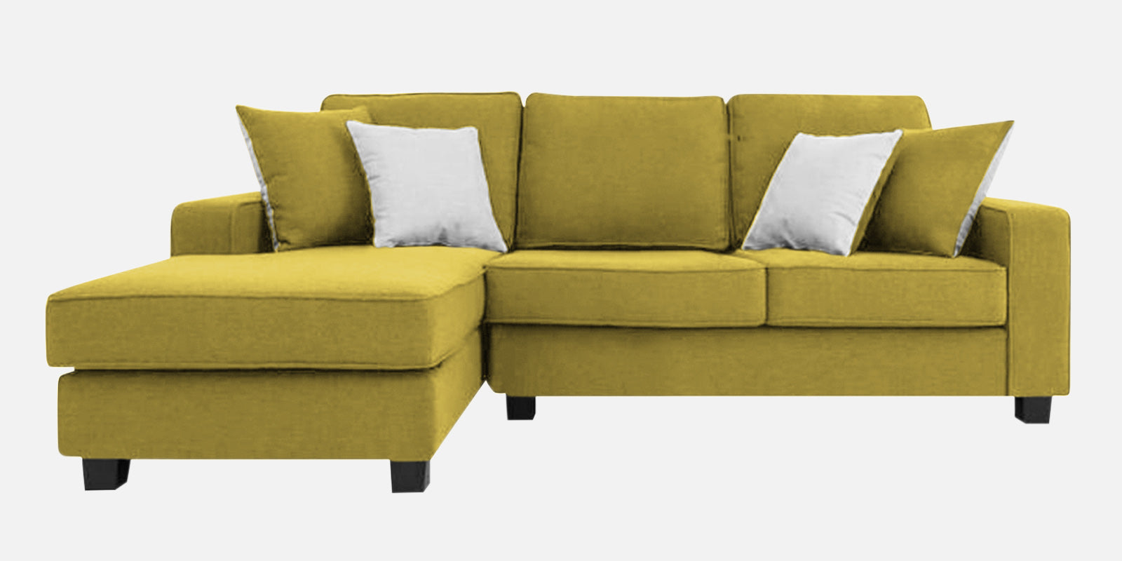 Ladybug Fabric RHS Sectional Sofa (2+Lounger) In Parrot Green Colour - Febonic Living