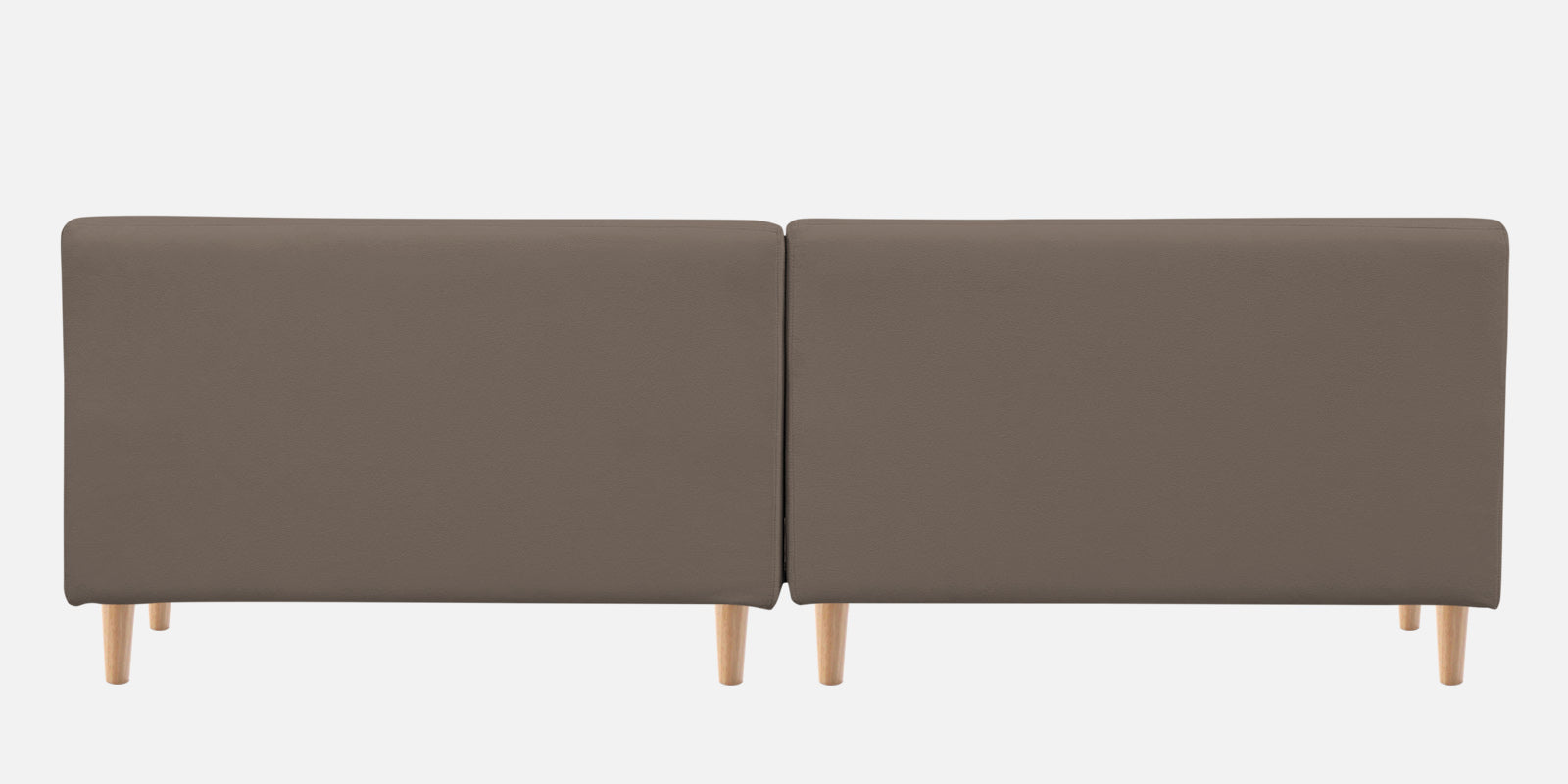 Woody Fabric LHS Sectional Sofa (3+Lounger) In Rock Beige Colour - Febonic Living