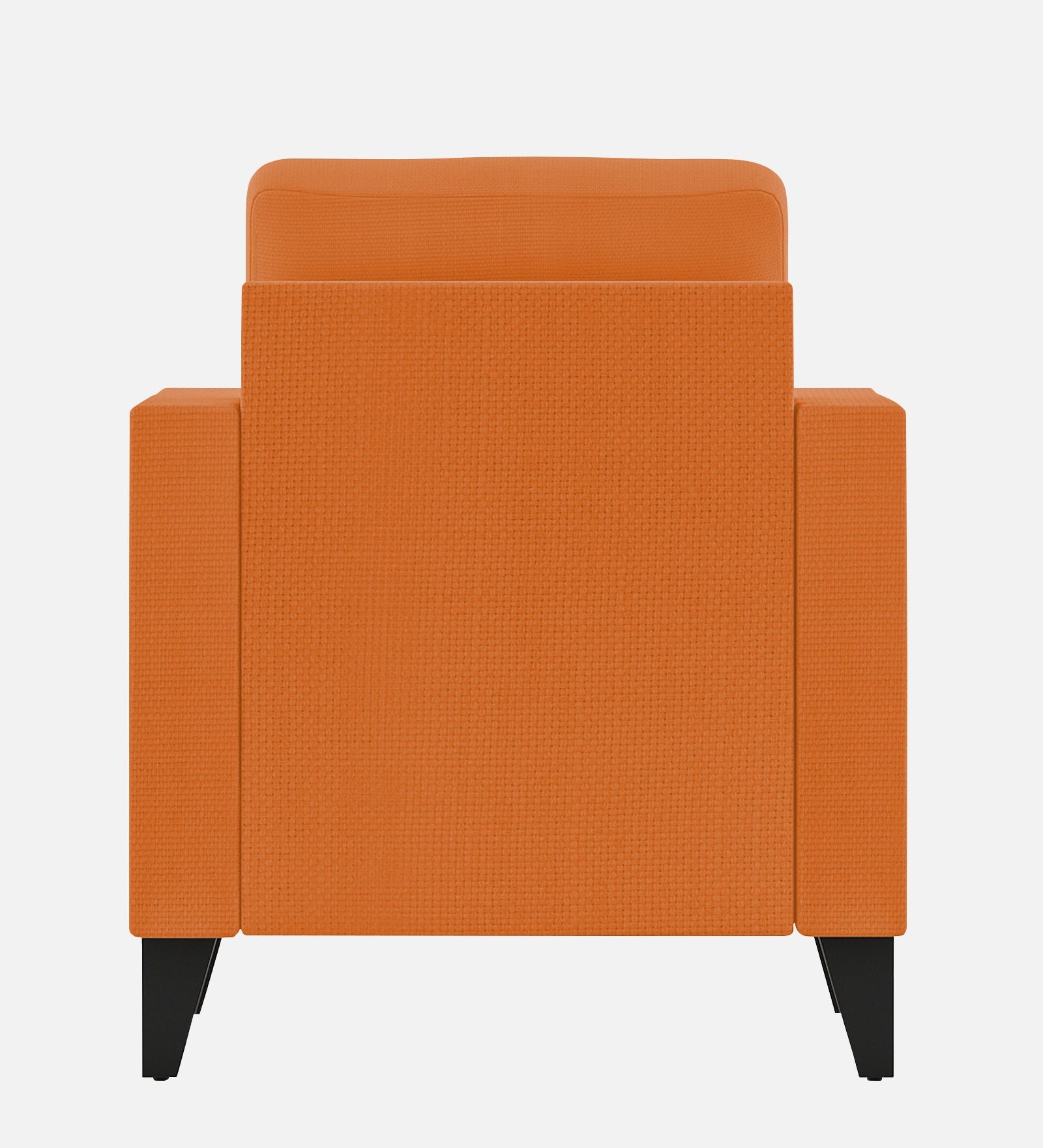 Nori Fabric 1 Seater Sofa In Dark Orange Colour - Febonic Living