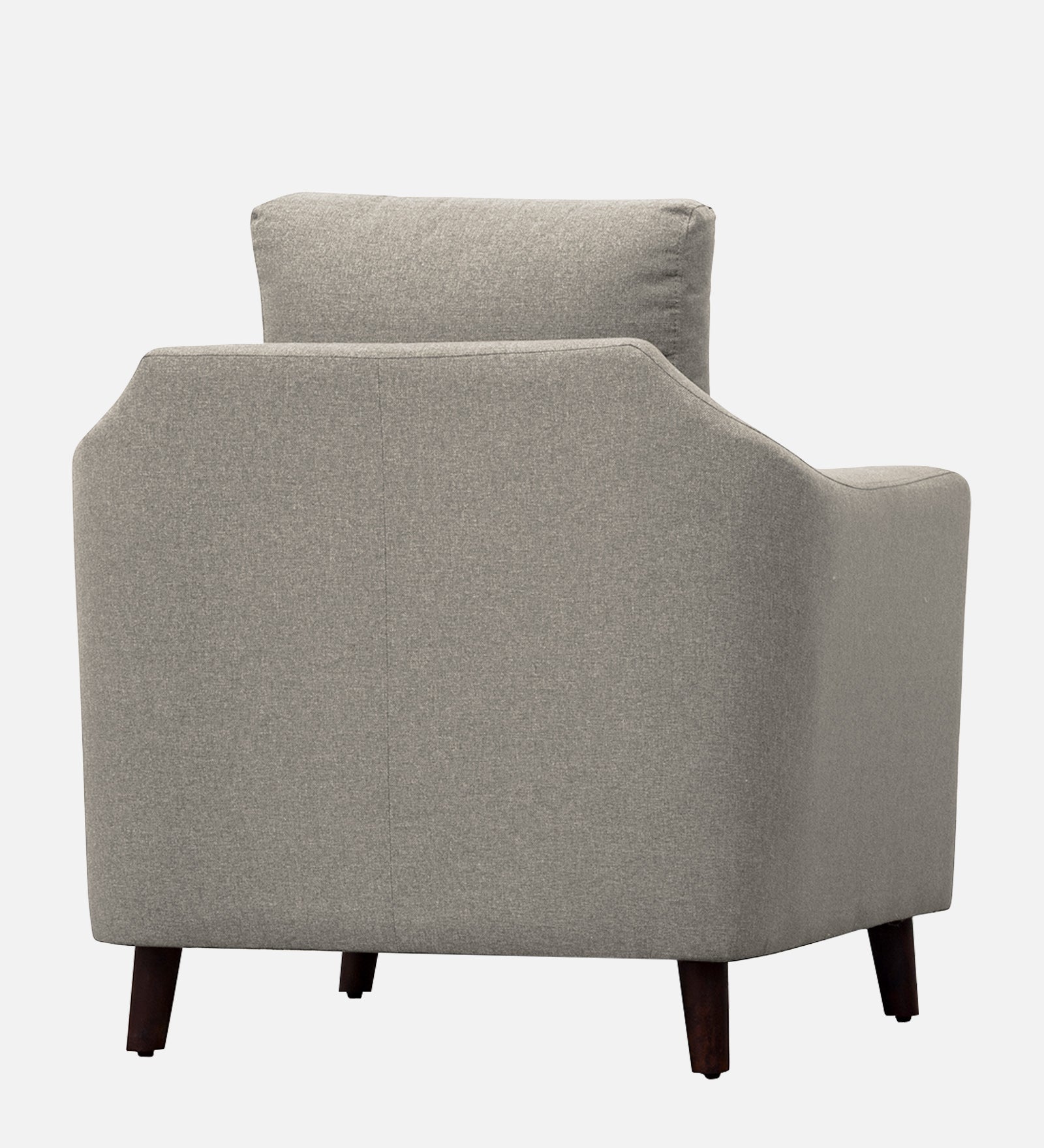 Kevin Fabric 1 Seater Sofa In Ash Grey Colour - Febonic Living