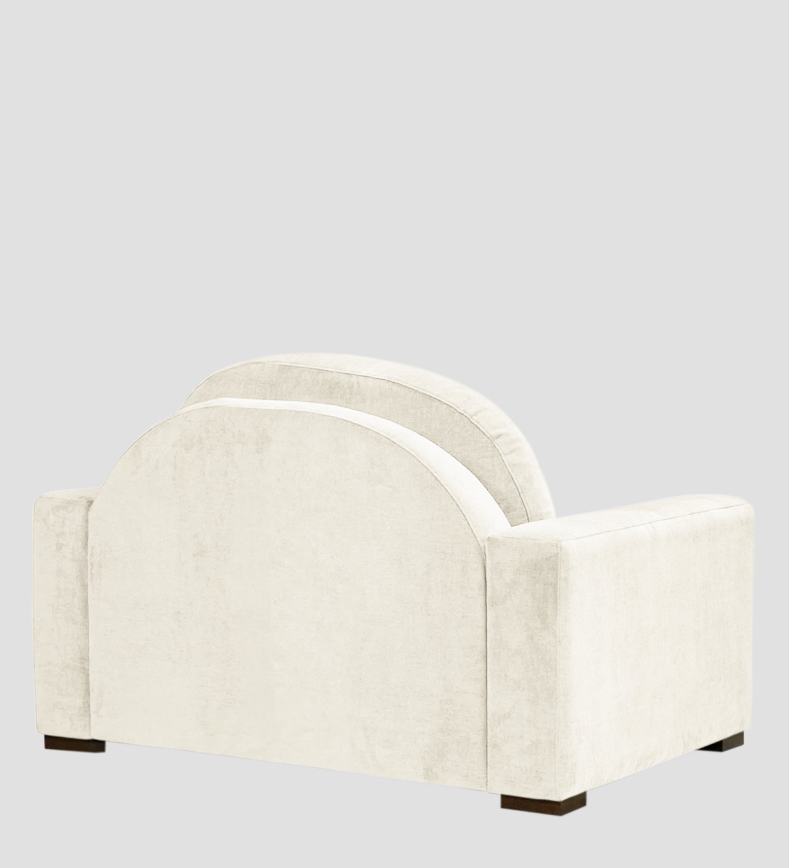 Dara Fabric 1 Seater Sofa In Ivory Cream Colour - Febonic Living