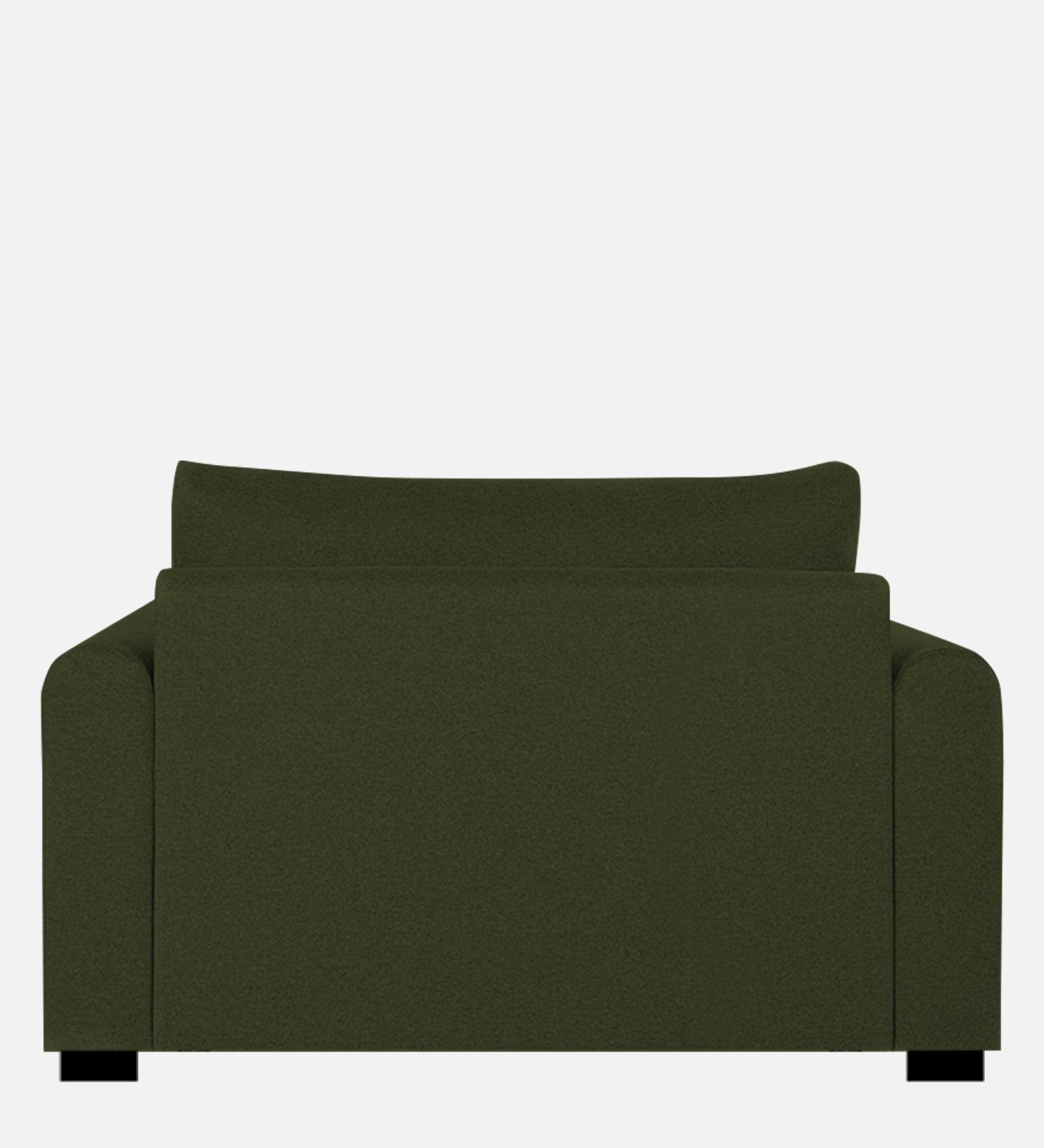Sigma Fabric 1 Seater Sofa In Olive Green Colour - Febonic Living
