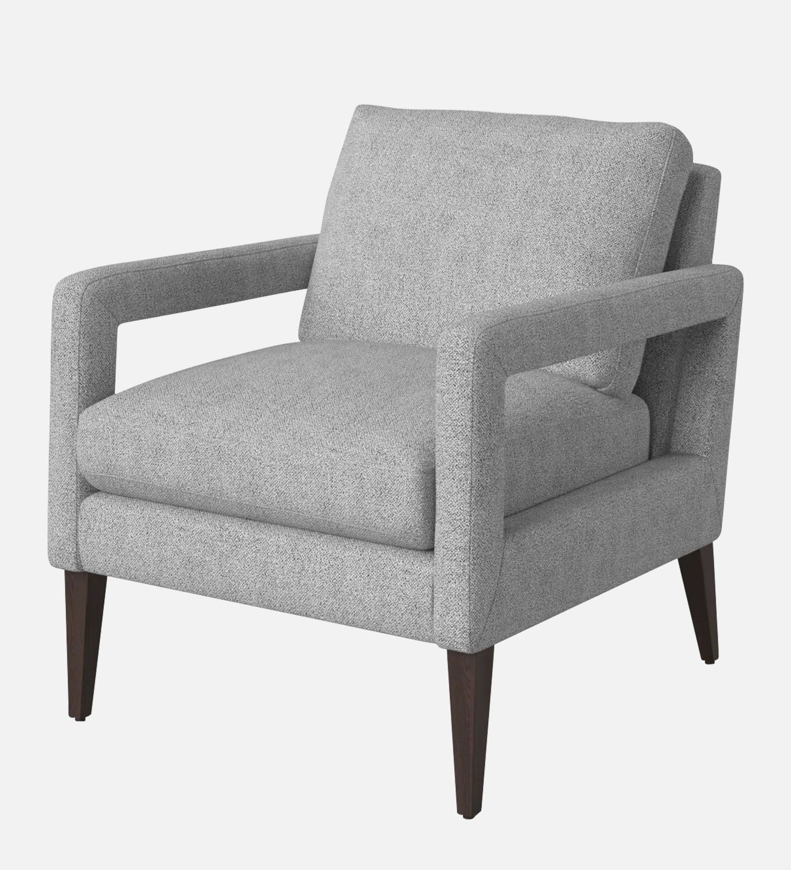 Olsen Fabric Arm Chair In Lit Grey Colour - Febonic Living
