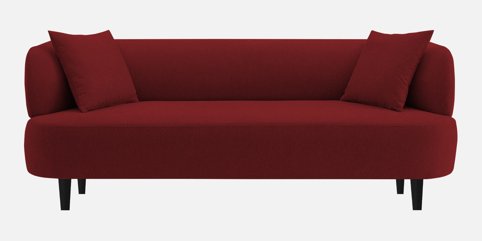 Carson Fabric 3 Seater Sofa In Corel Red Colour - Febonic Living