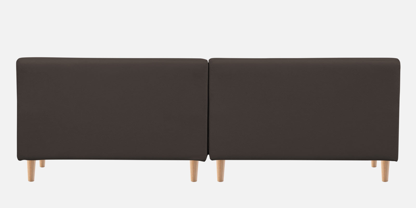 Woody Fabric LHS Sectional Sofa (3+Lounger) In Lito Brown Colour - Febonic Living