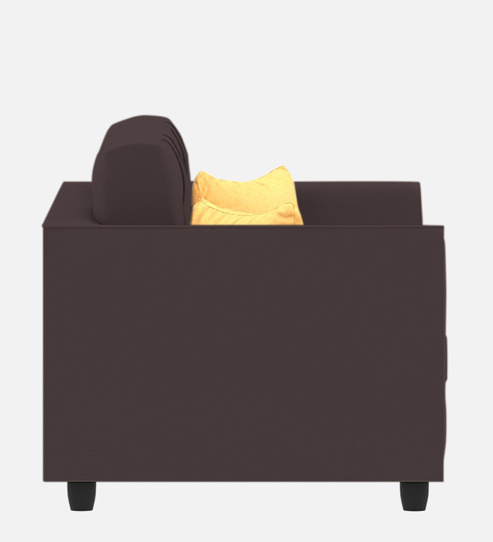 Nestin Velvet 1 Seater Sofa In Mocha Brown Colour - Febonic Living