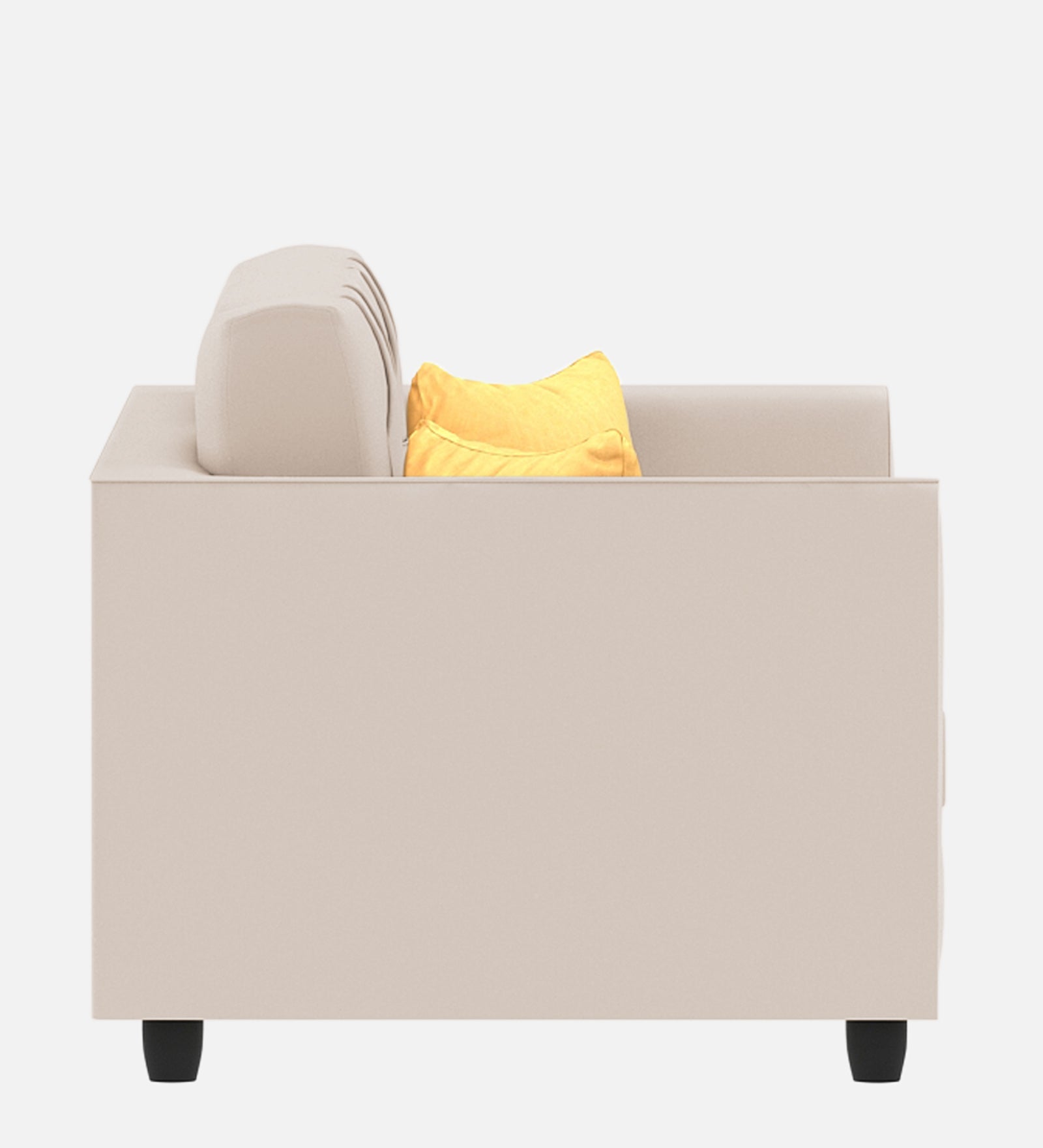 Nestin Velvet 1 Seater Sofa In Camel Beige Colour - Febonic Living