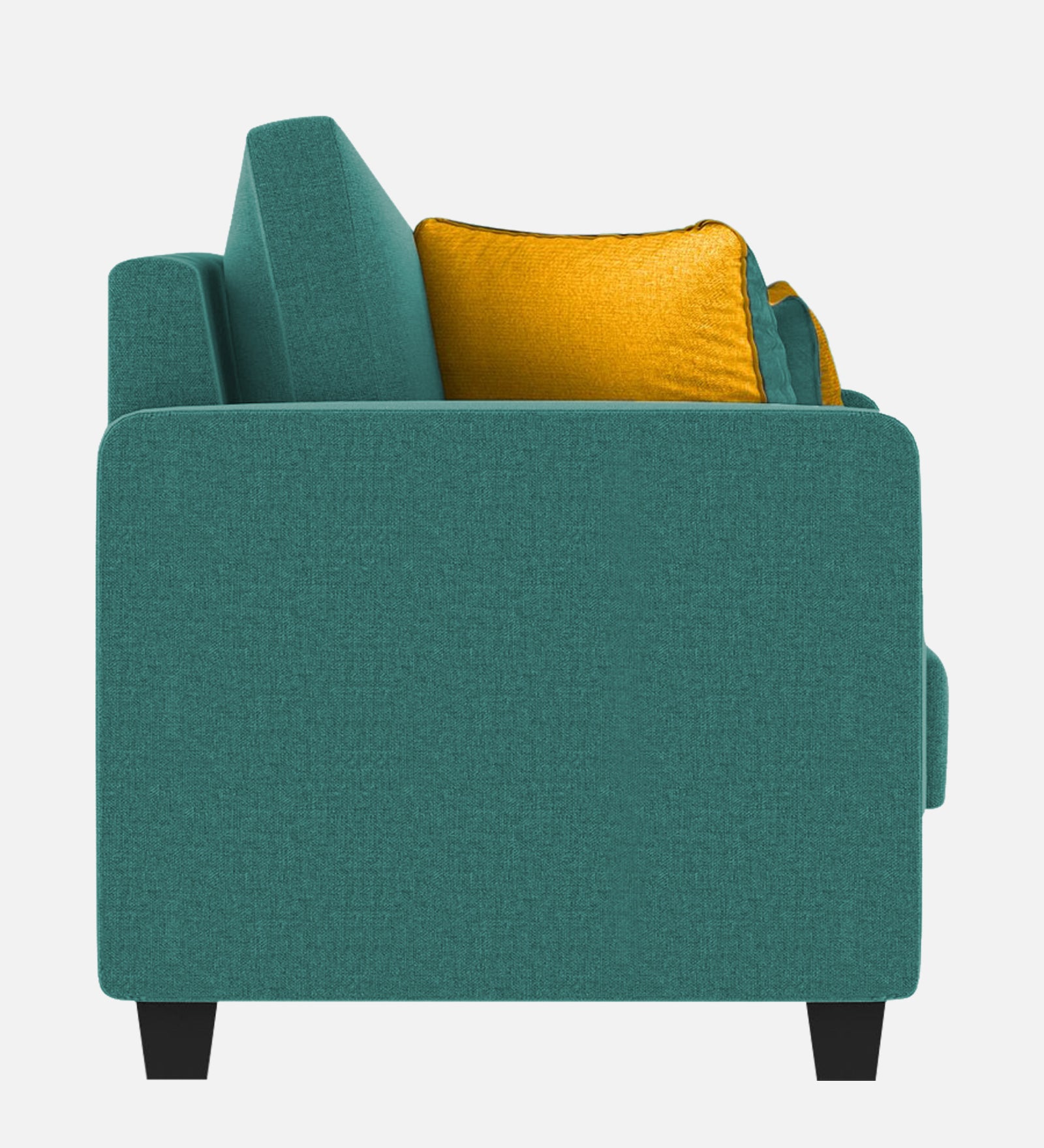 Nabi Fabric 1 Seater Sofa In Sea Green Colour - Febonic Living