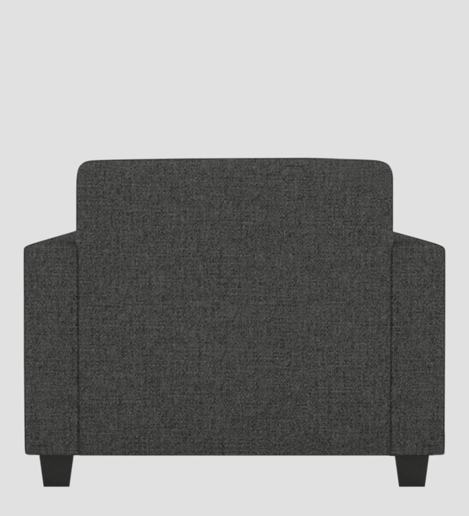 Lipu Fabric 1 Seater Sofa In Charcoal Grey Colour Febonic Living