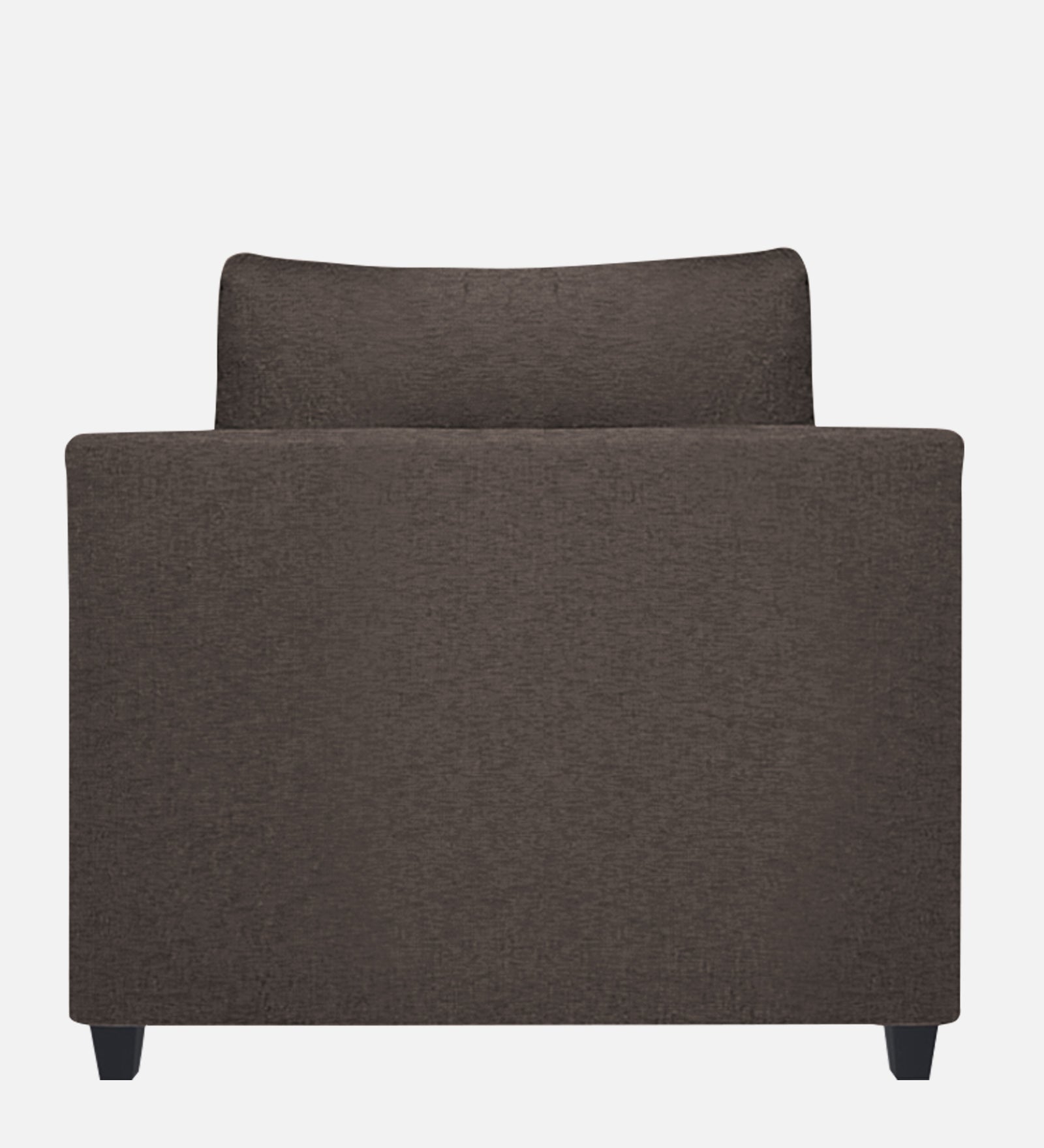 Nuska Fabric 1 Seater Sofa In Caspa Brown Colour - Febonic Living