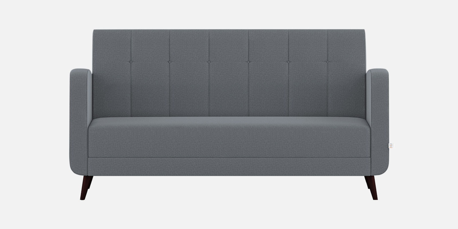 Wiki Velvet 3 Seater Sofa In Pubble Grey Colour - Febonic Living