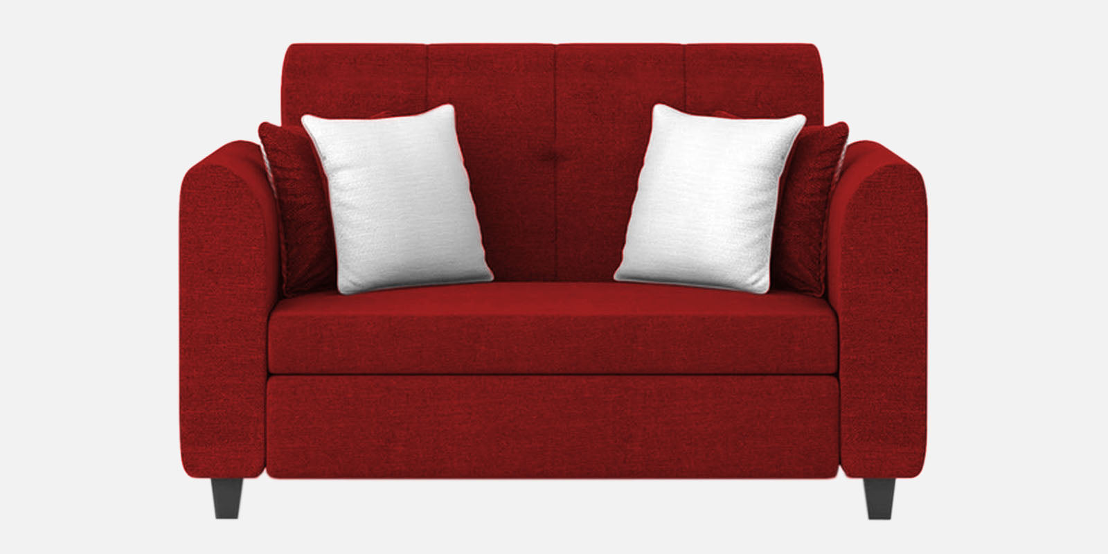 Denmark Fabric 2 Seater Sofa In Blood Maroon Colour - Febonic Living